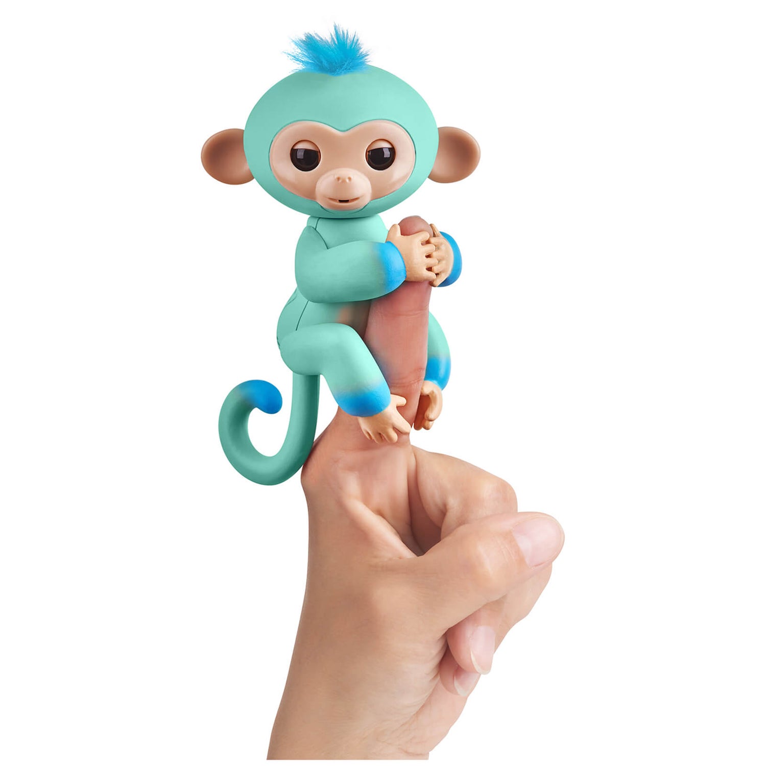 Fingerlings ouistiti turquoise bébé singe interactif de 12cm