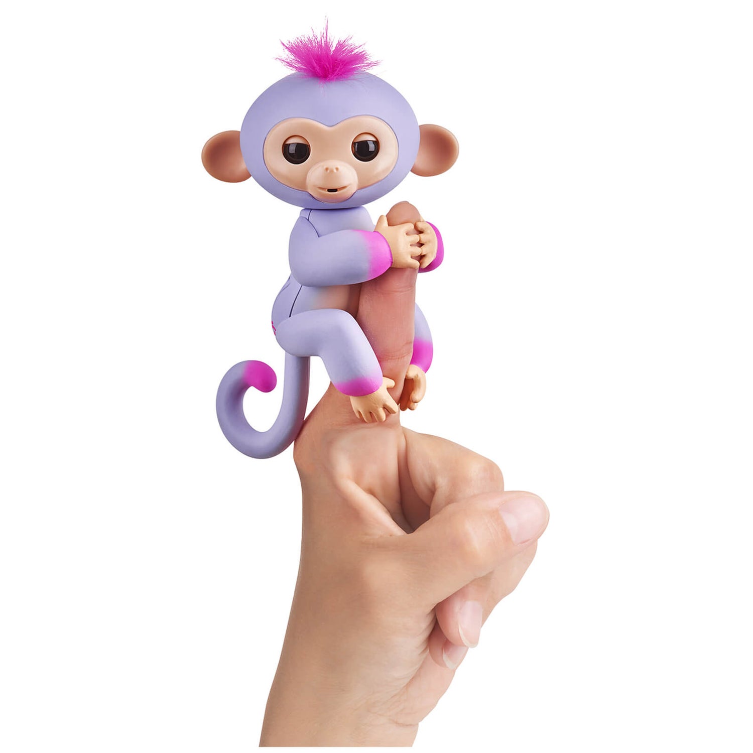 Fingerlings ouistiti bebe singe interactif rose avec son