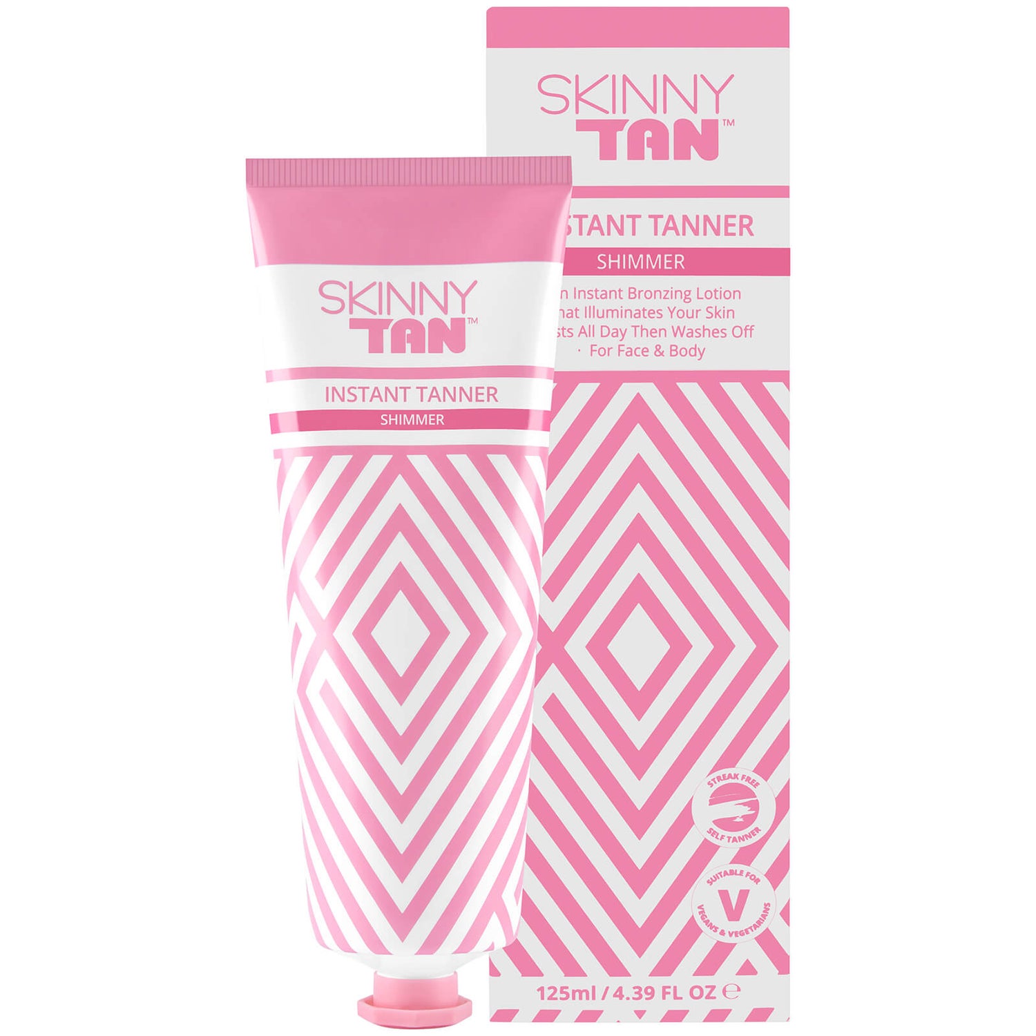 SKINNY TAN Instant Tanner Shimmer 125ml LOOKFANTASTIC