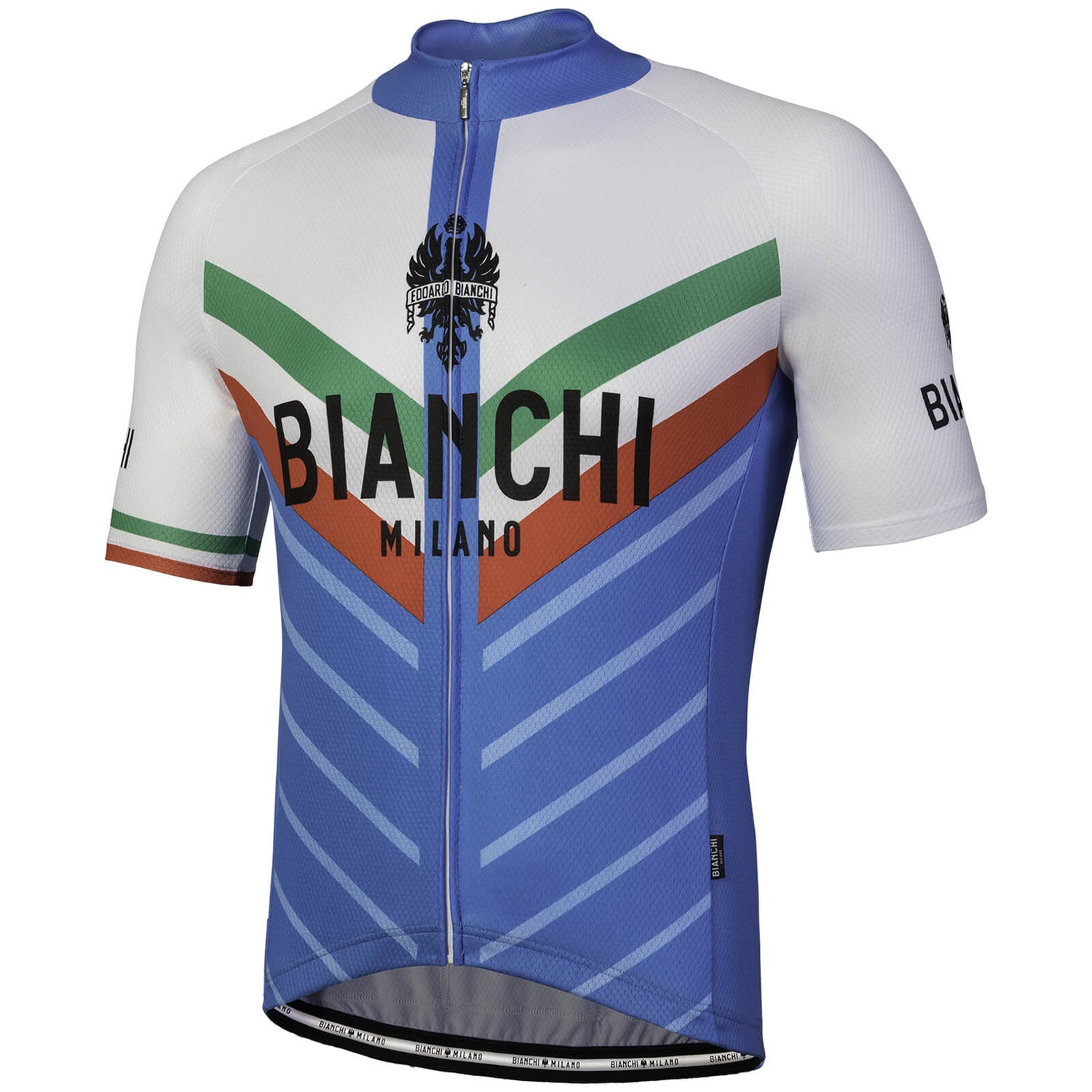 Bianchi Tiera Short Sleeve Jersey Blue White ProBikeKit