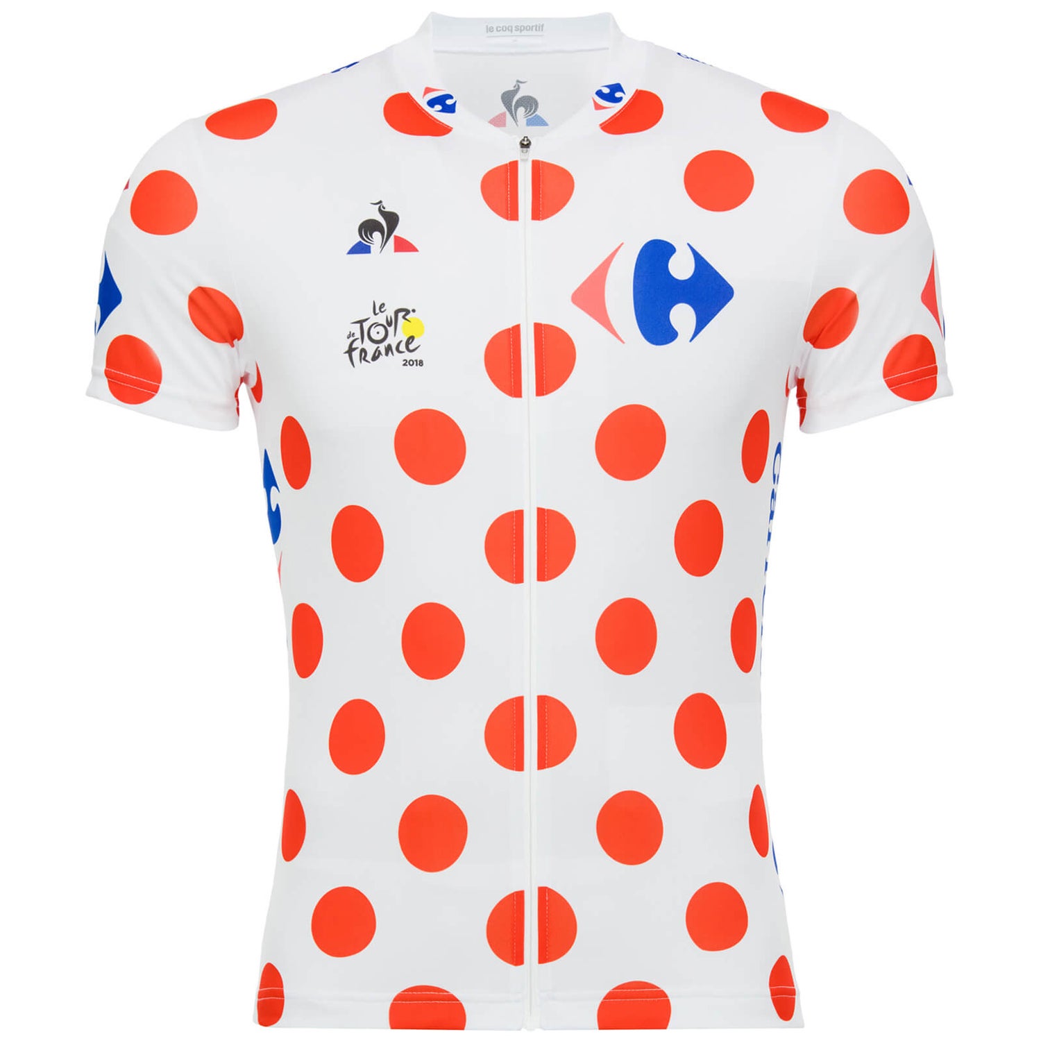 Mammoth Martin Luther King Junior Microbe Le Coq Sportif Tour de France 2018 King of the Mountains Official Jersey -  Red/White | ProBikeKit.com