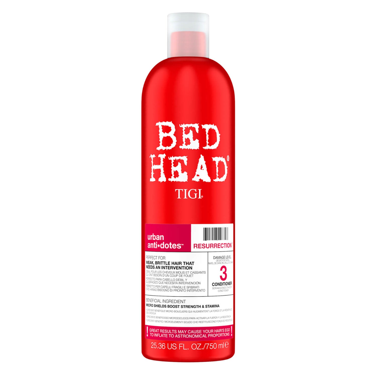 TIGI Bed Head Urban Antidotes Resurrection Repair Conditioner for Very Dry and Damaged Hair 750ml (Worth $60)