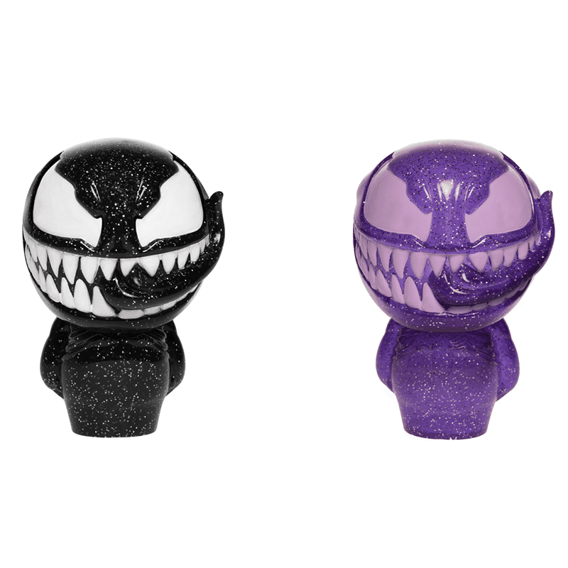 Marvel Venom Black And Purple Hikari Xs Vinyl Figure 2 Pack Pop In A Box Uk