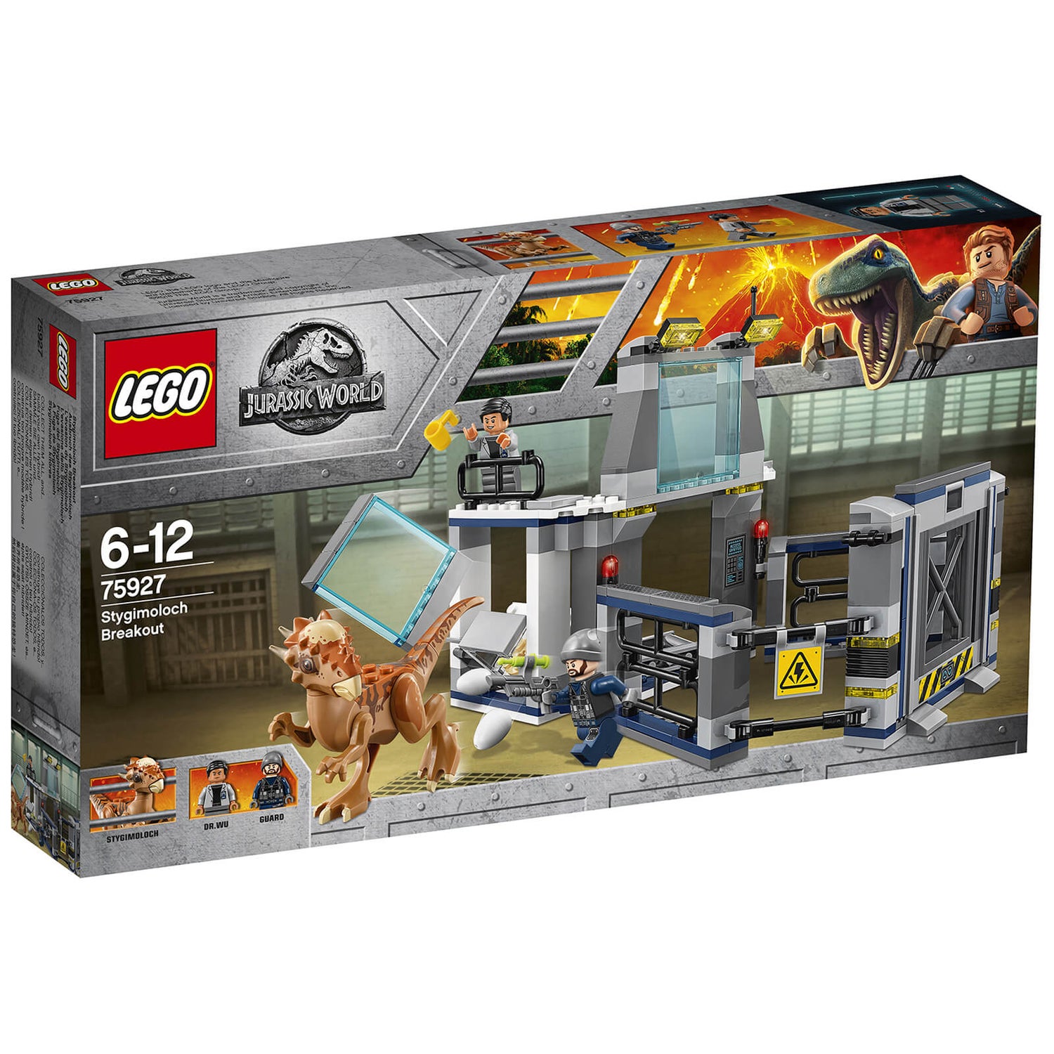 LEGO Jurassic World Fallen Kingdom: Stygimoloch Laboratory (75927) Toys - Zavvi US