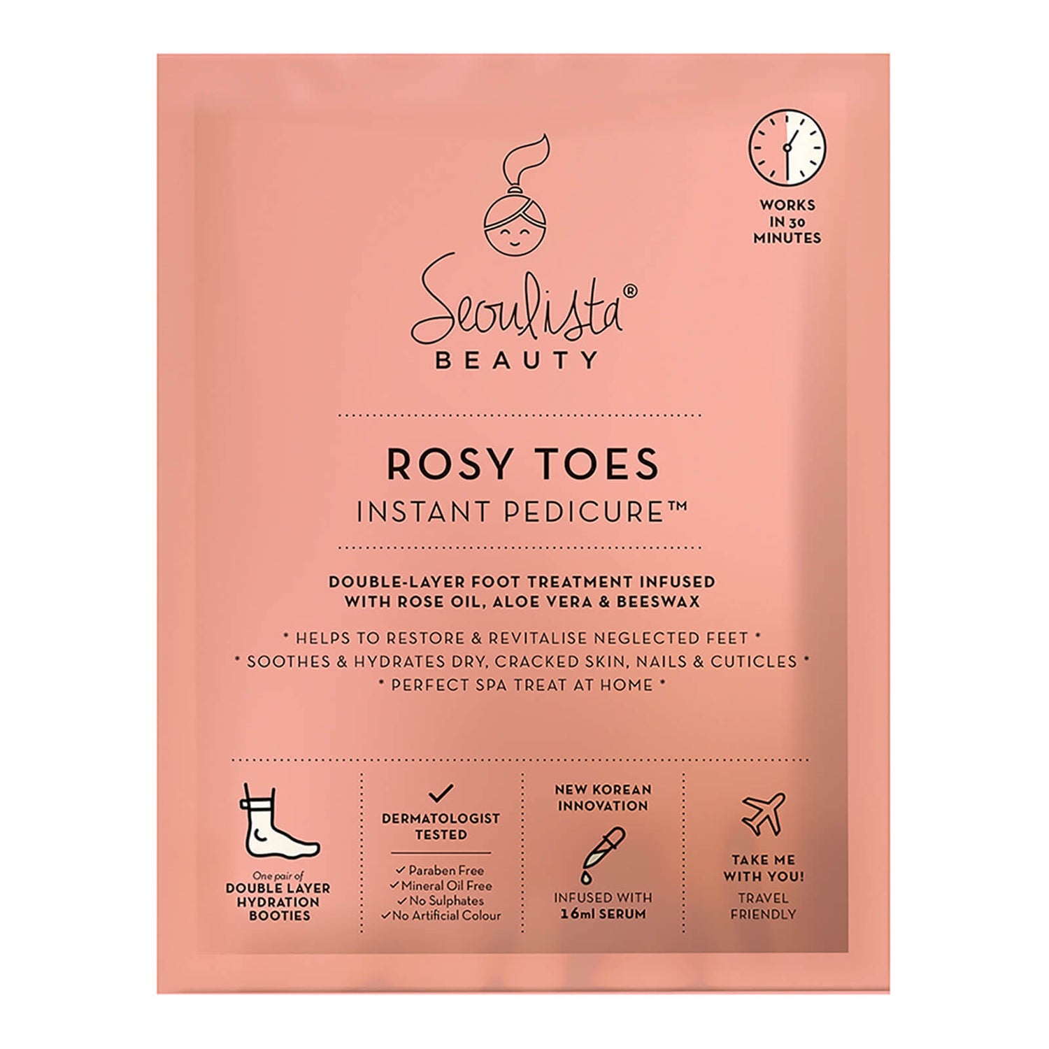 Seoulista Beauty Rosy Toes Instant Pedicure -jalkahoito