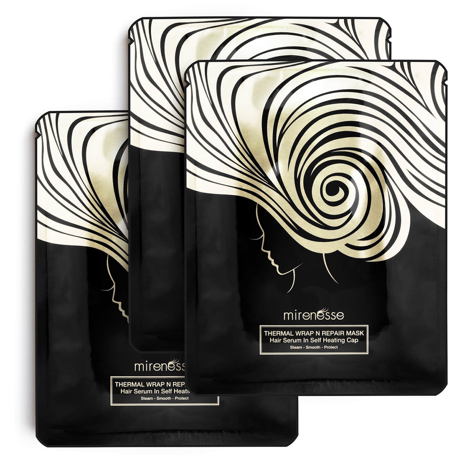 mirenesse Thermal Wrap and Repair Hair Mask (3 Masks) lookfantastic 台灣站