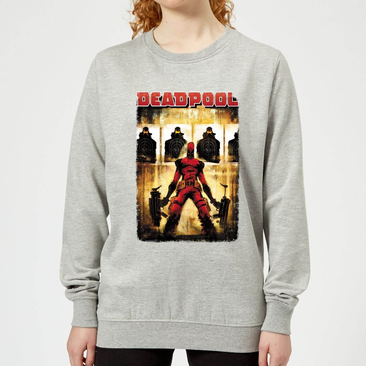 Marvel Deadpool Target Practice Women's Sweatshirt - Grey Clothing - Zavvi  UK