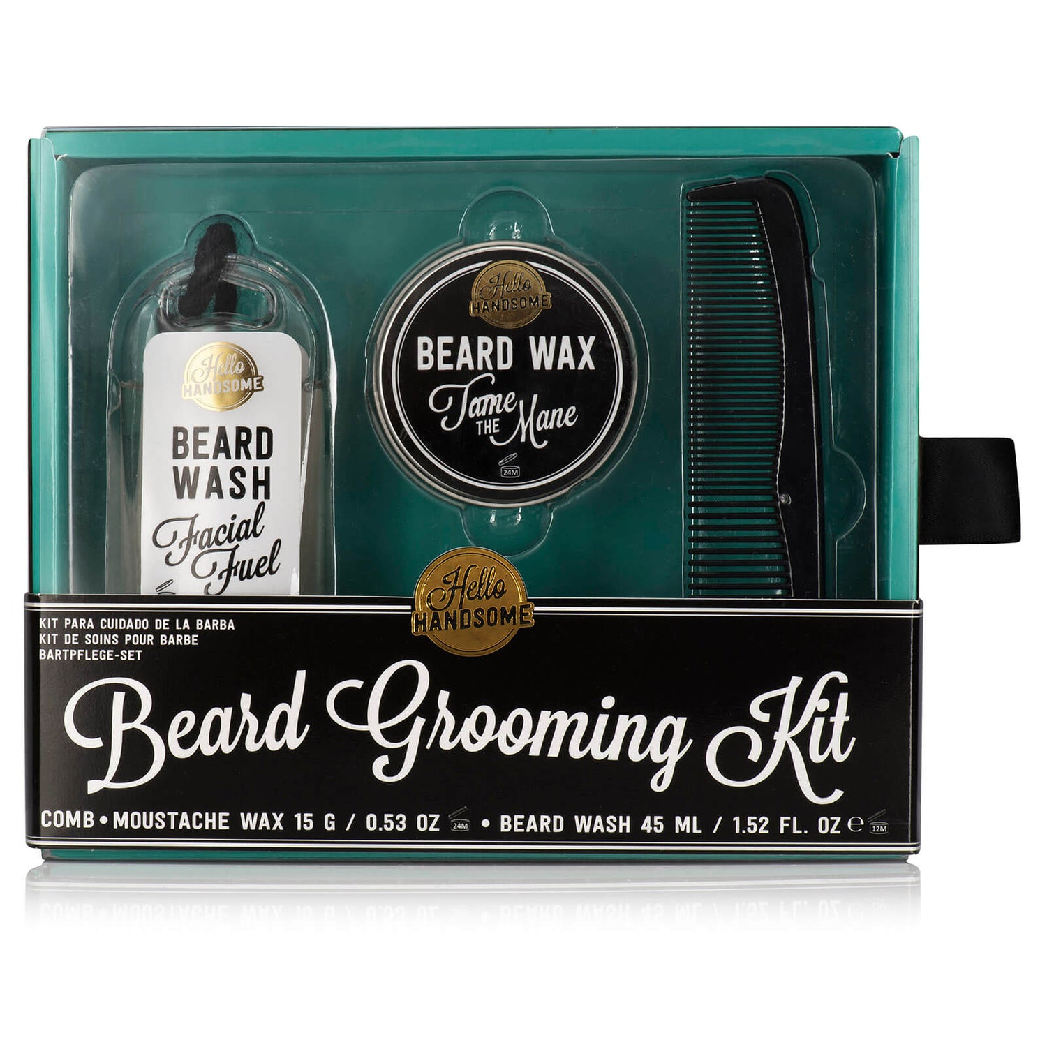 HELLO HANDSOME Men's Beard Grooming Kit IWOOT UK