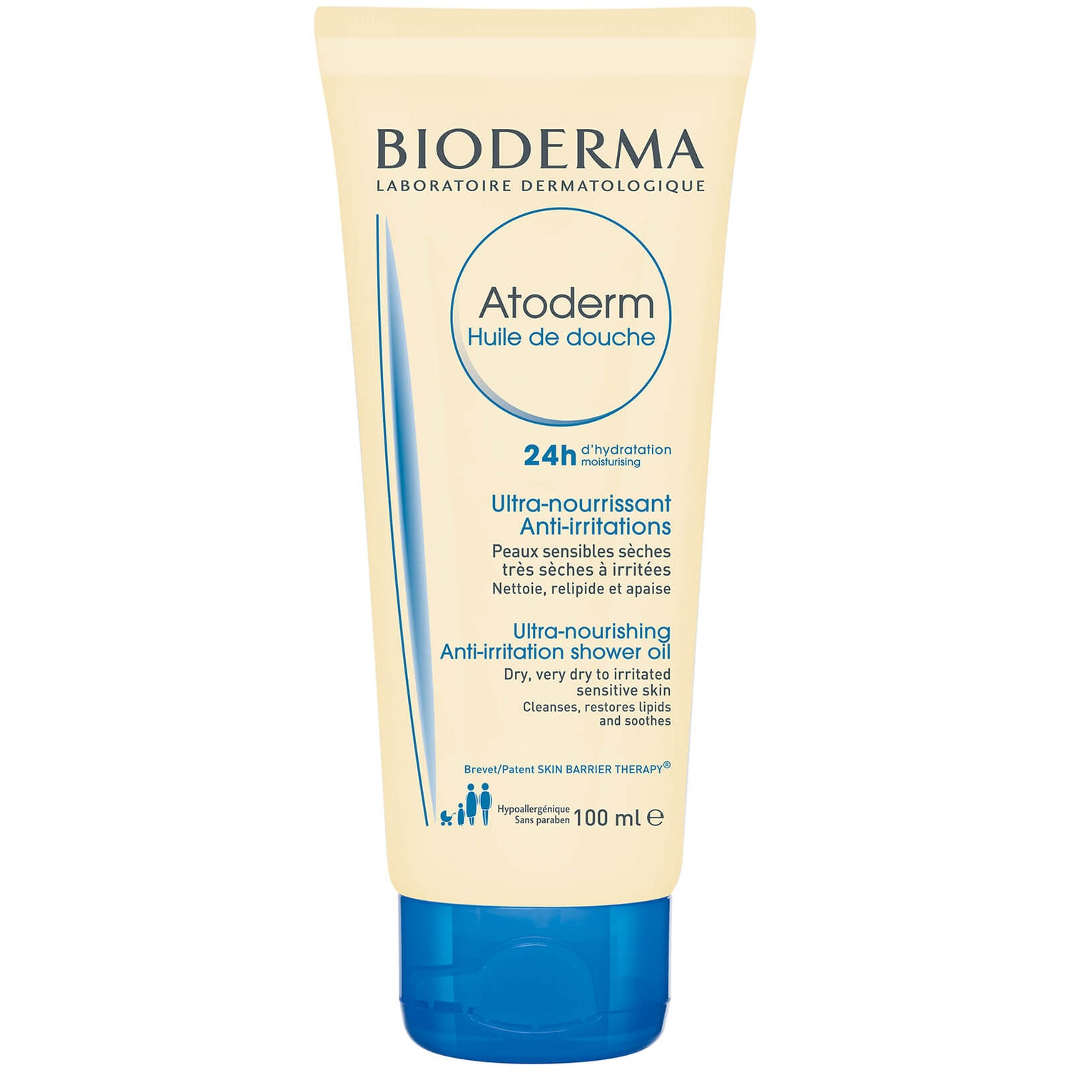 Bioderma Atoderm normal to very dry skin face and body cleanser