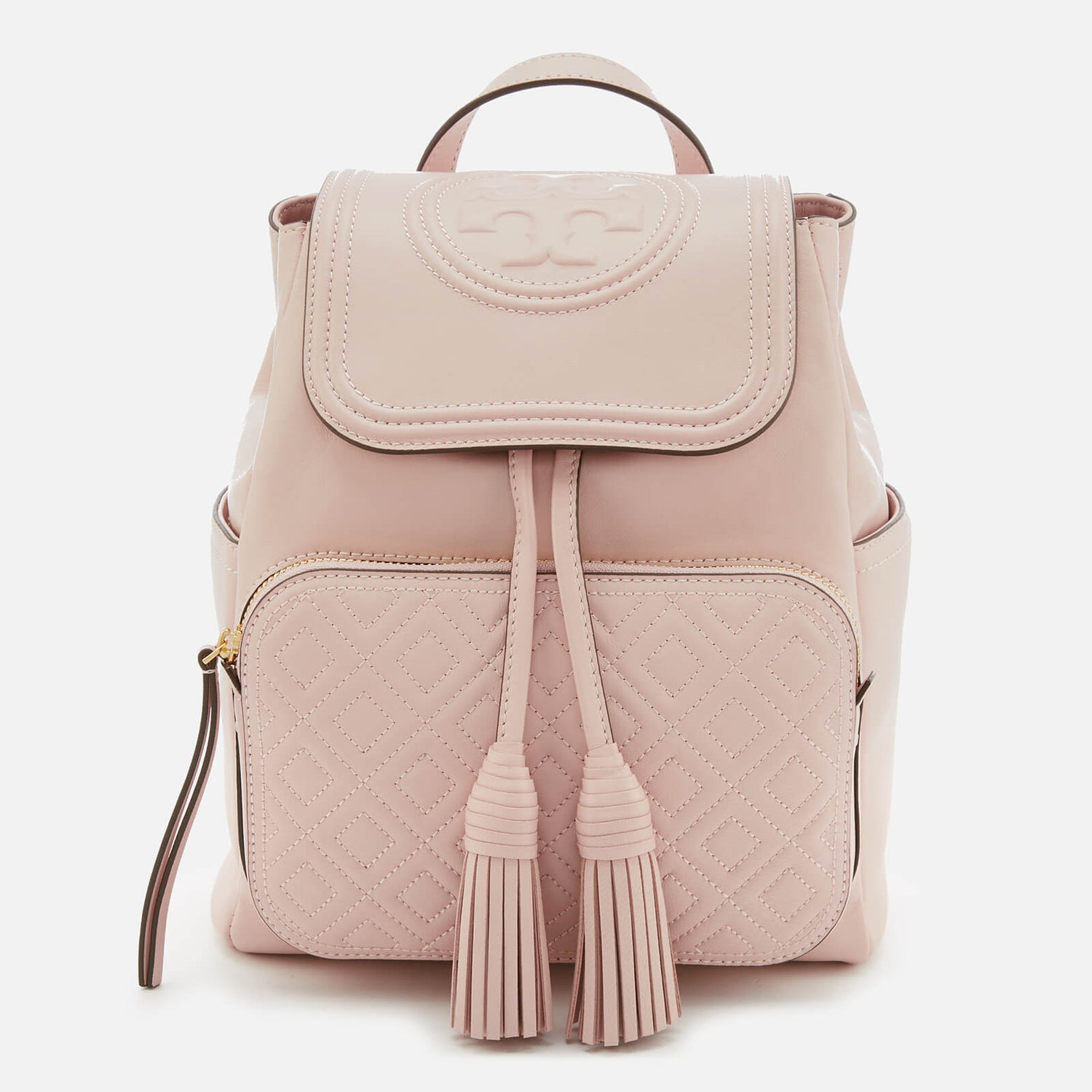 Tory burch fleming backpack shell pink clearance