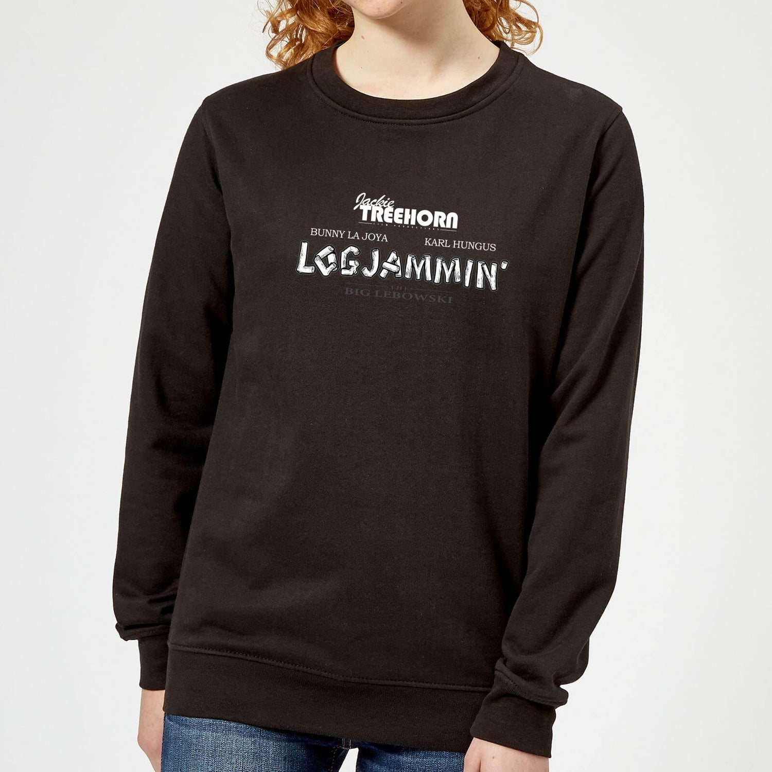 The Big Lebowski Logjammin Women s Sweatshirt Black S