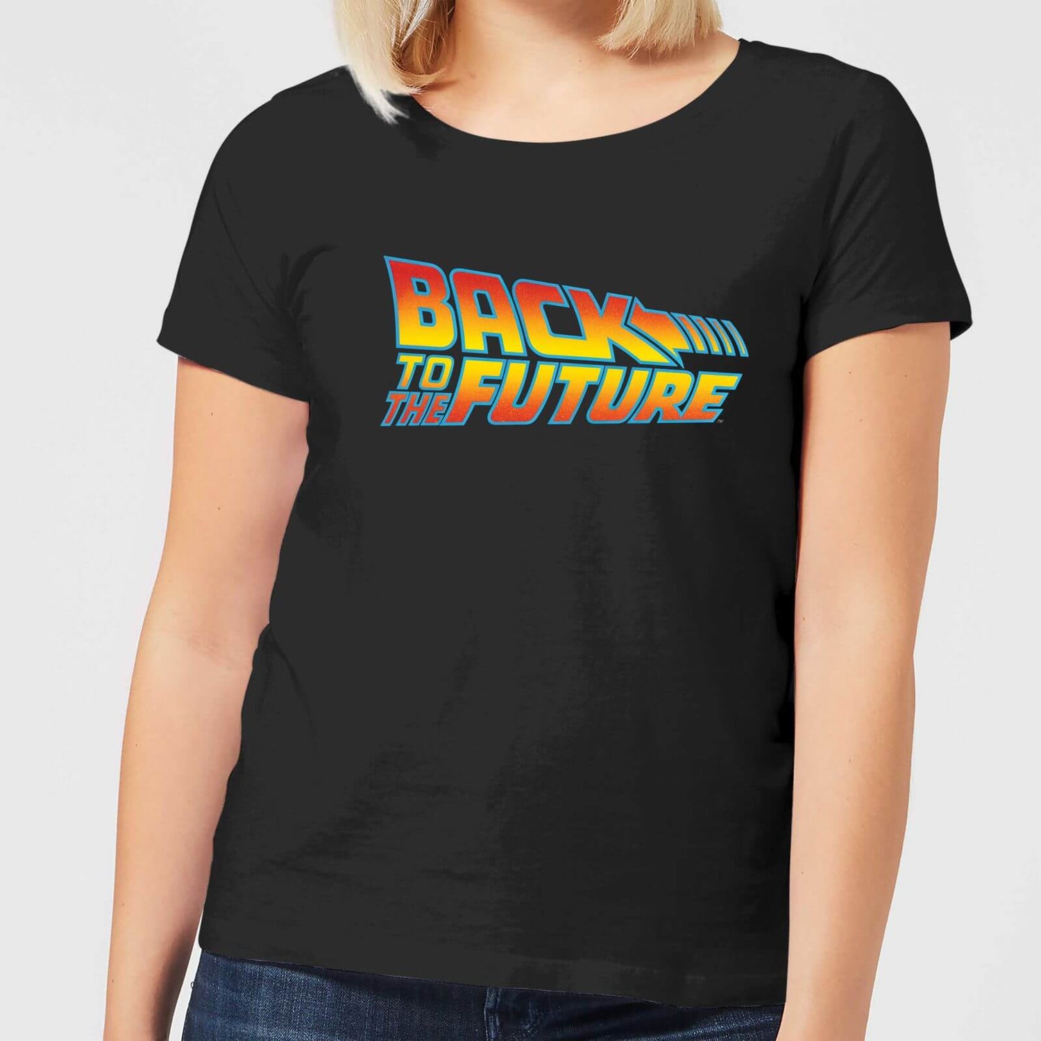 Back To The Future Classic Logo Womens T Shirt Black Clothing Zavvi Uk 5397