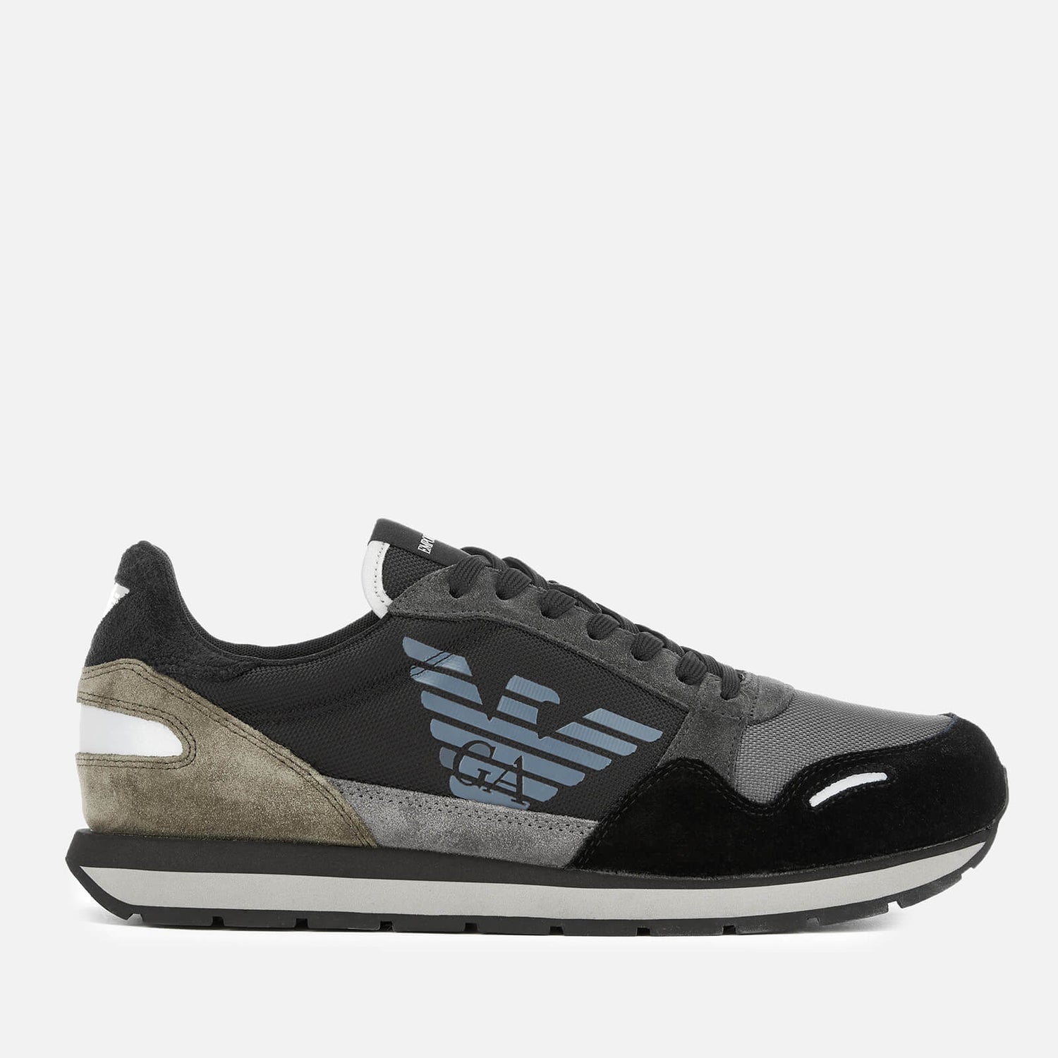 armani velcro runner trainers