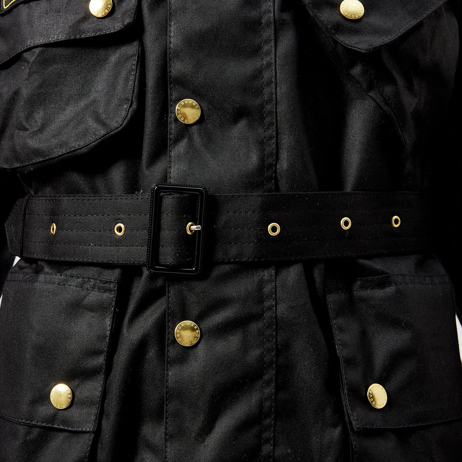 【新品】Barbour INTERNATIONAL ORIGINAL 38 ⑩ Barbour International Original Waxed Jacket, size 38, black