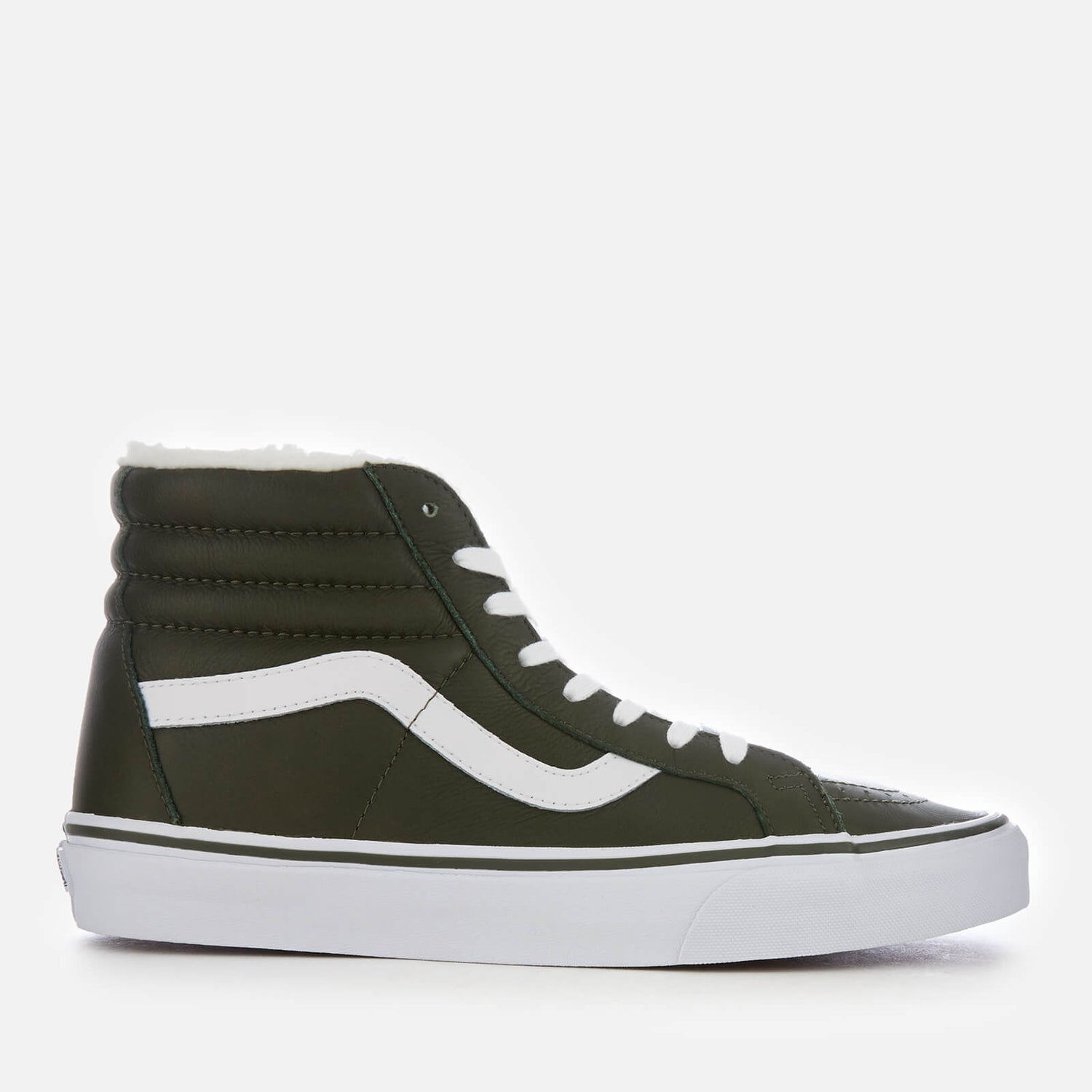 Vans sk8 hi leather fleece hotsell