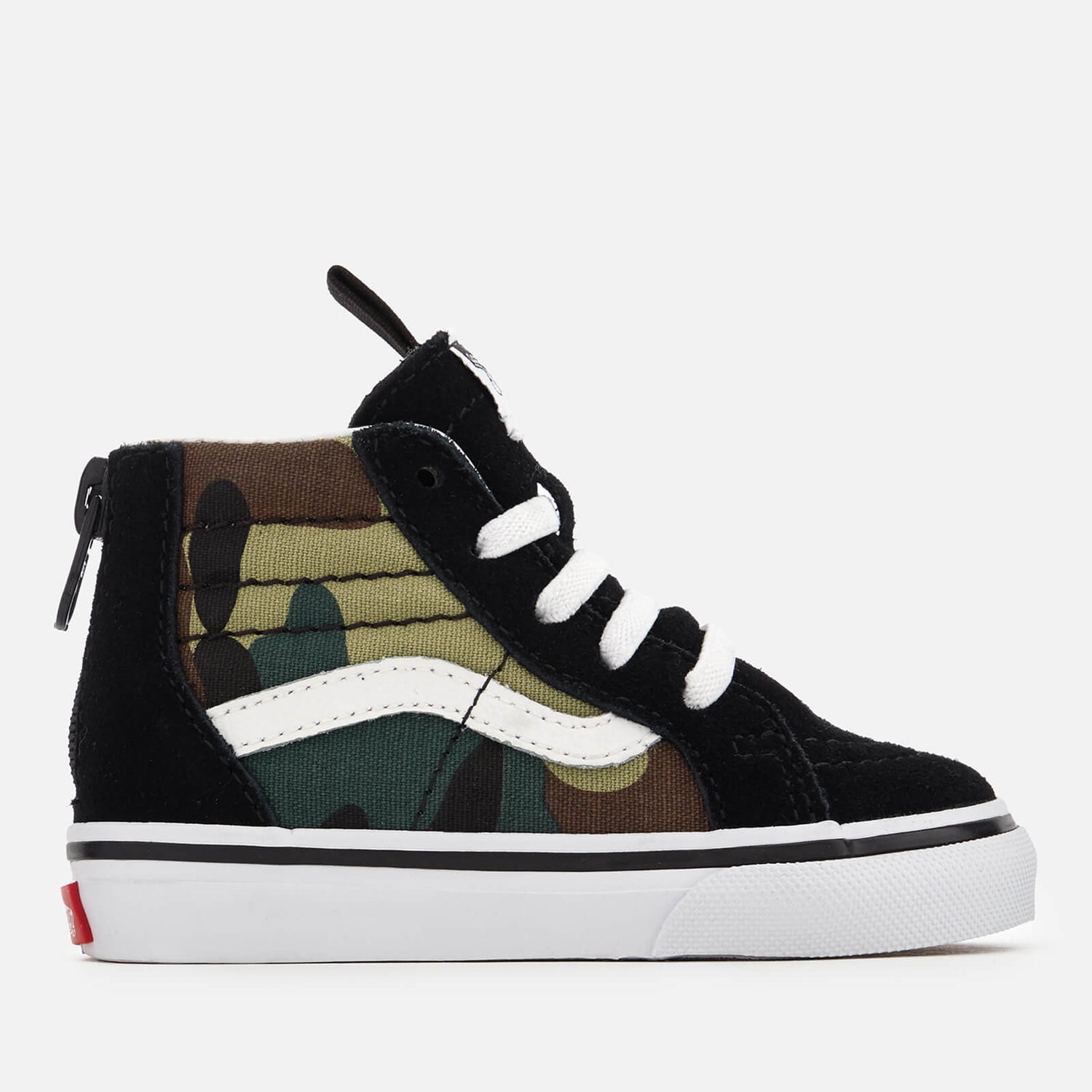 Vans Toddlers Sk8 Hi Zip Woodland Camo Trainers Black Woodland TheHut