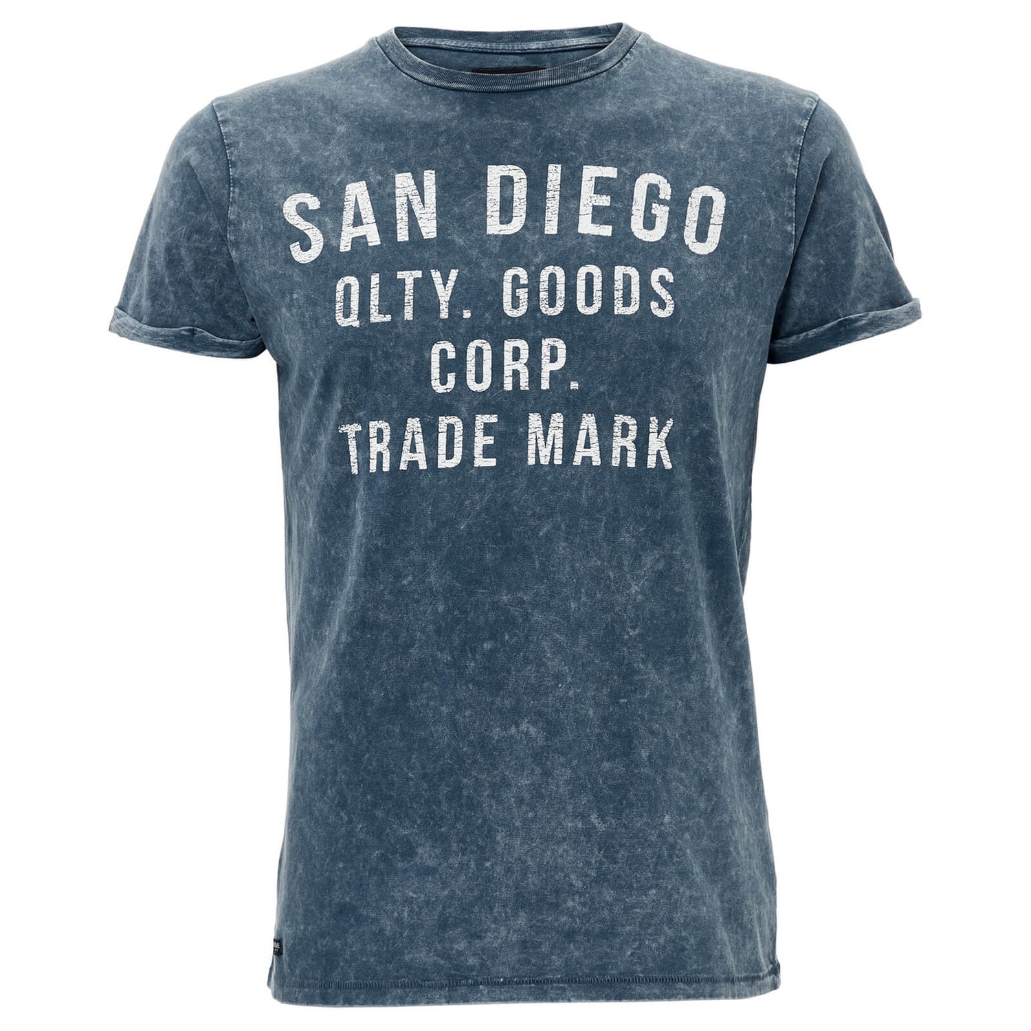 Threadbare Men s Trademark T Shirt Denim Mens Clothing Zavvi UK