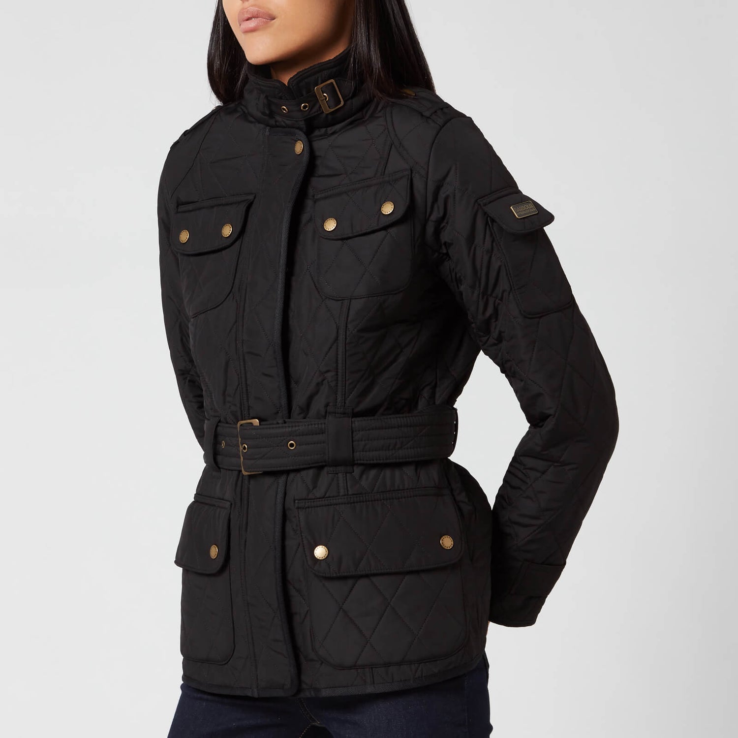 Barbour International Women's Tourer Polarquilt Jacket Black
