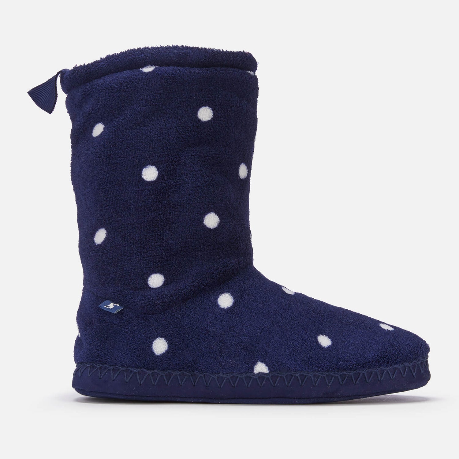 Joules Women's Homestead Fleece Lined Slipper Socks French Navy Spot