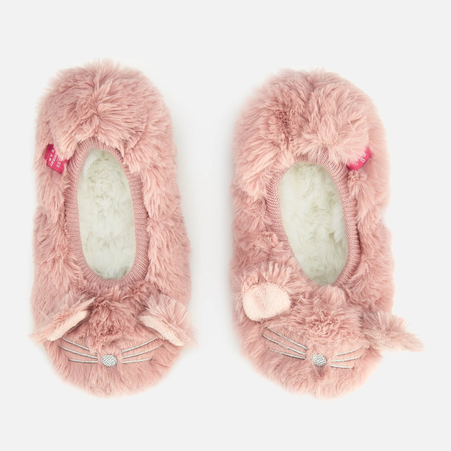 Joules PIPPIE Girls Character Ballet Slippers Soft Pink