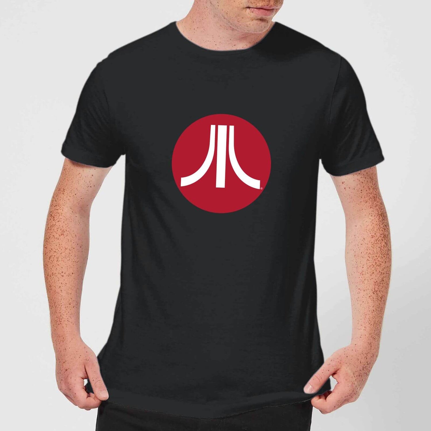 Atari Circle Logo Men's T-Shirt - Black.