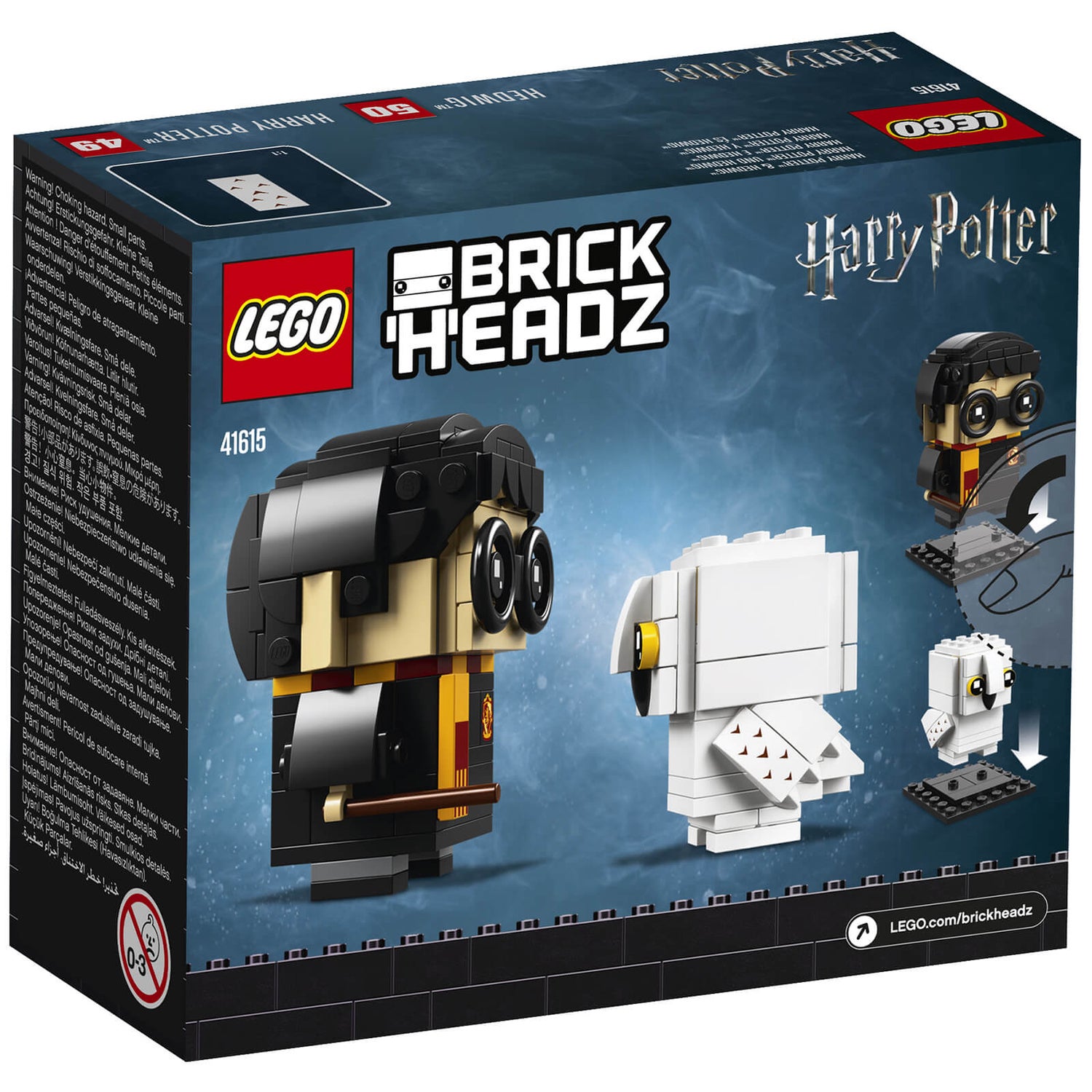 LEGO Brickheadz Harry Potter : Harry Potter et Hedwige (41615) Toys