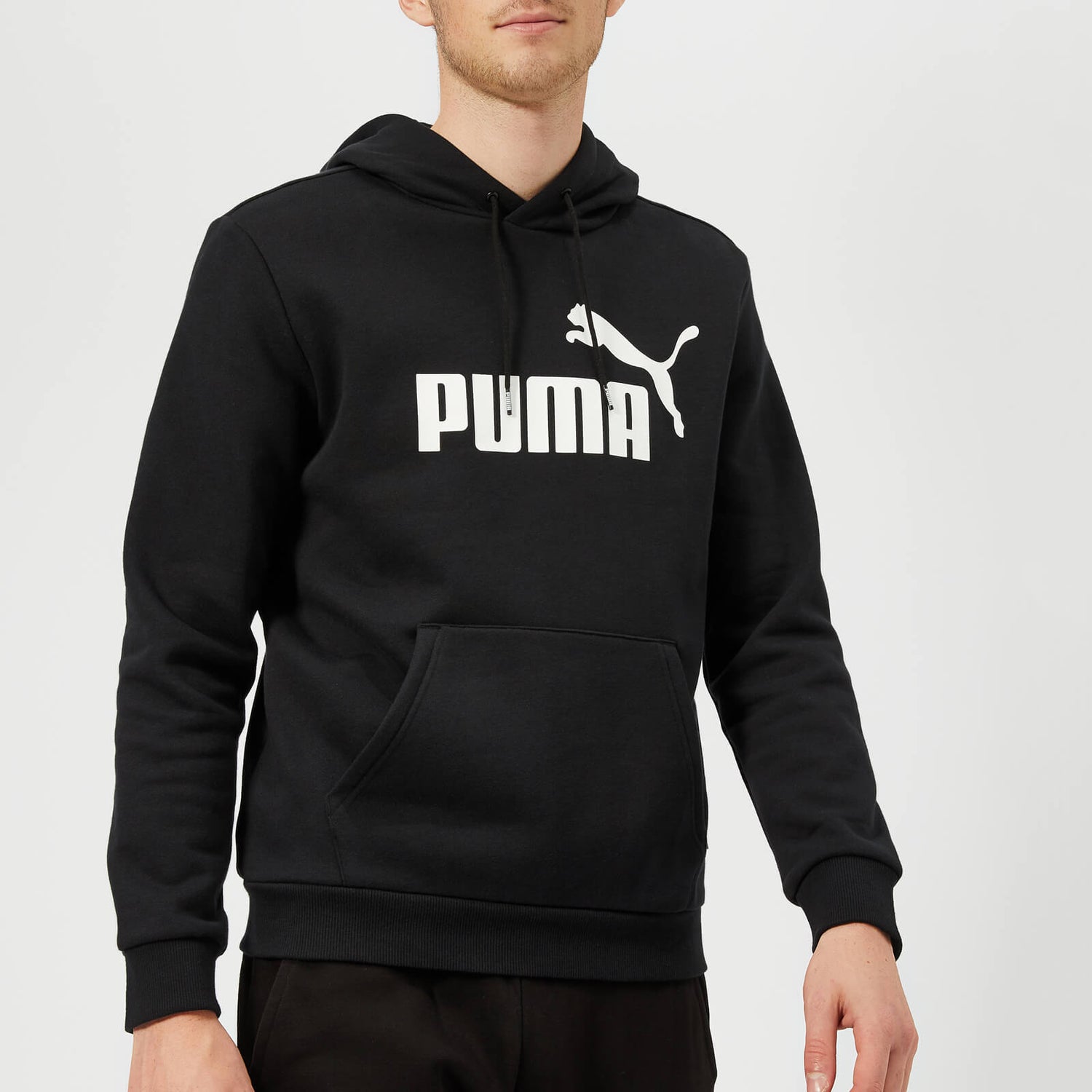 Puma Men's Essential Big Logo Hoody - Puma Black | TheHut.com