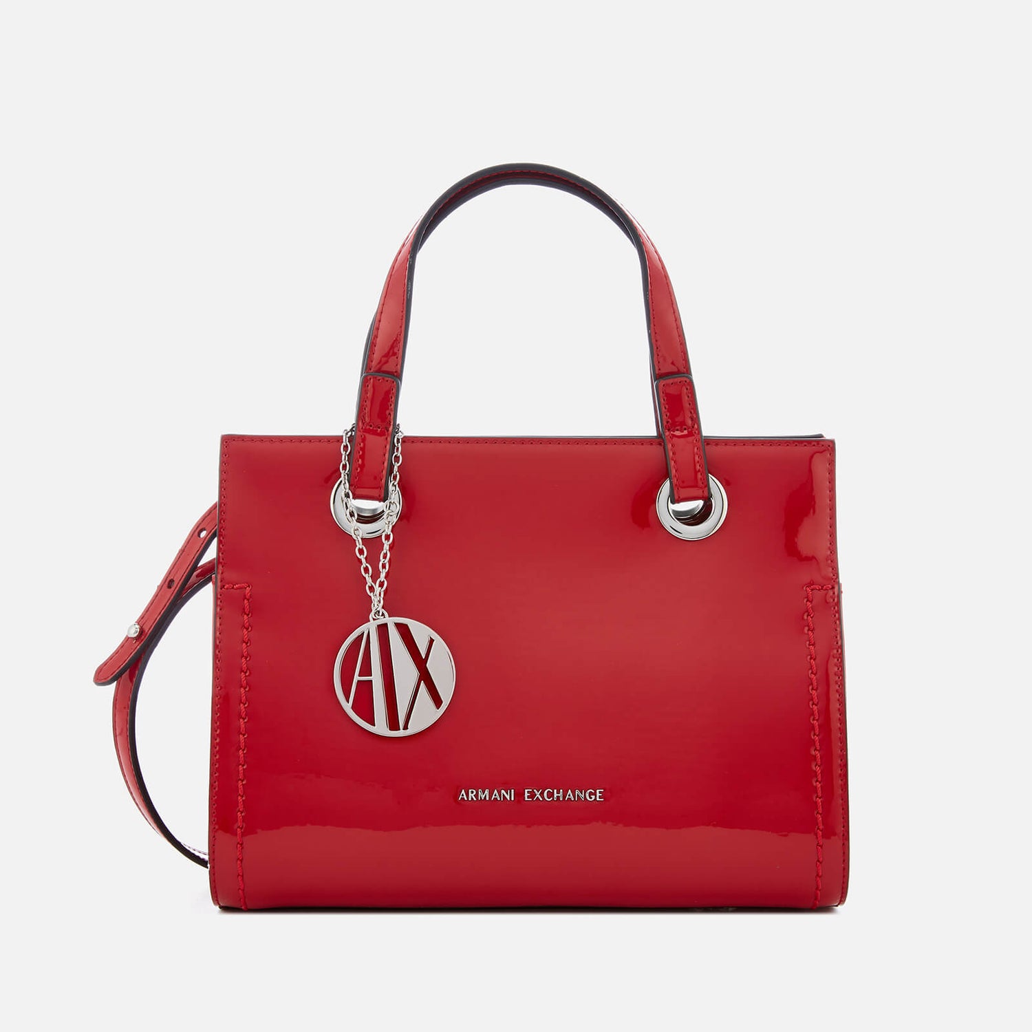 Armani exchange patent shop bag