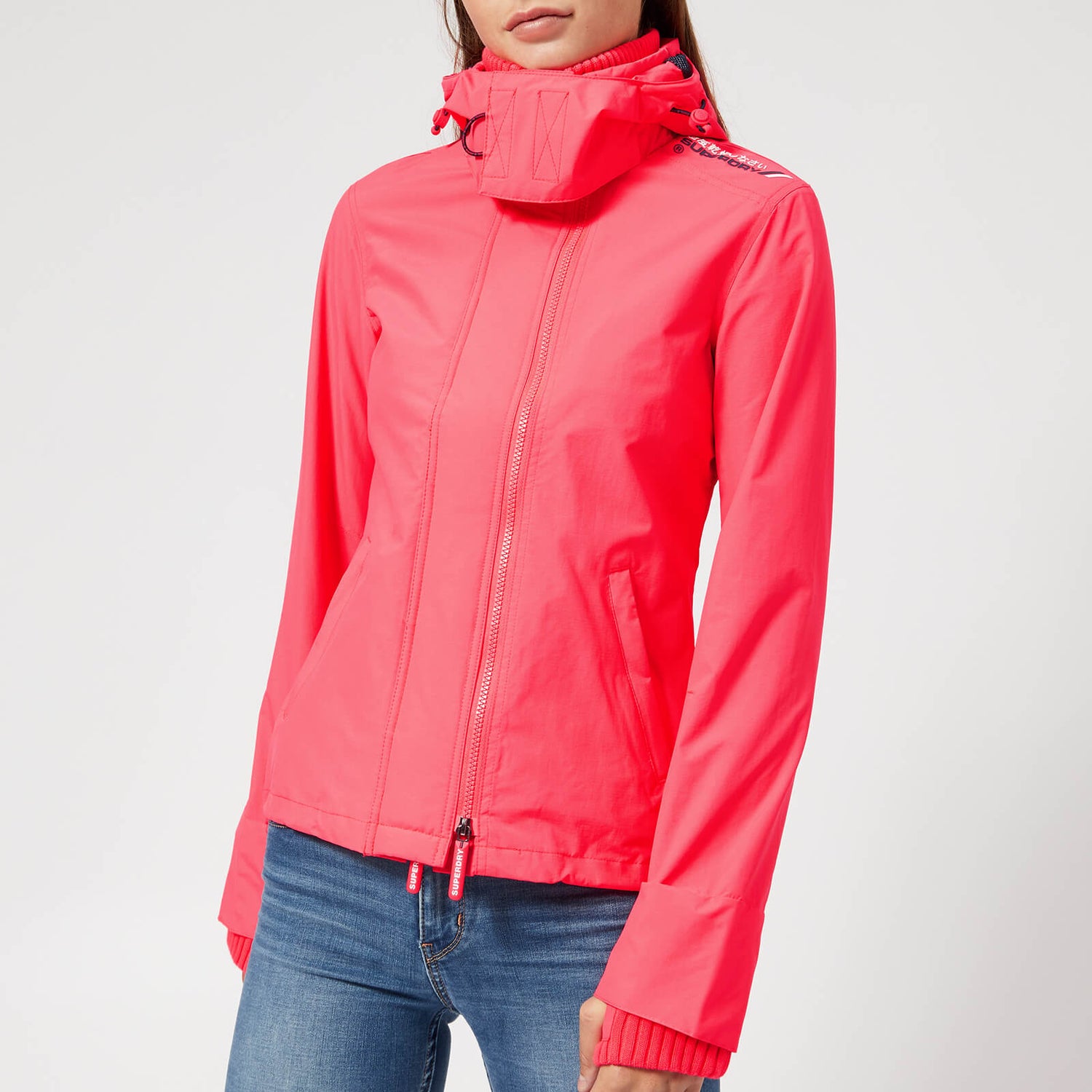 Superdry tech hood pop zip windcheater sale