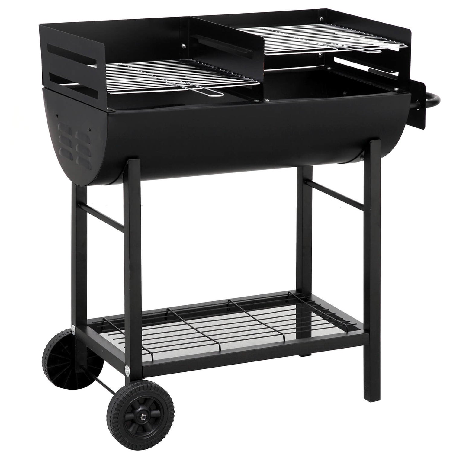 Tepro Detroit Barrel BBQ Black Garden Zavvi UK