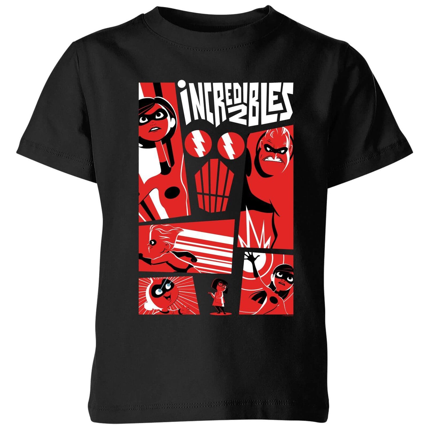 The Incredibles 2 Poster Kids T Shirt Black Clothing Zavvi Ireland