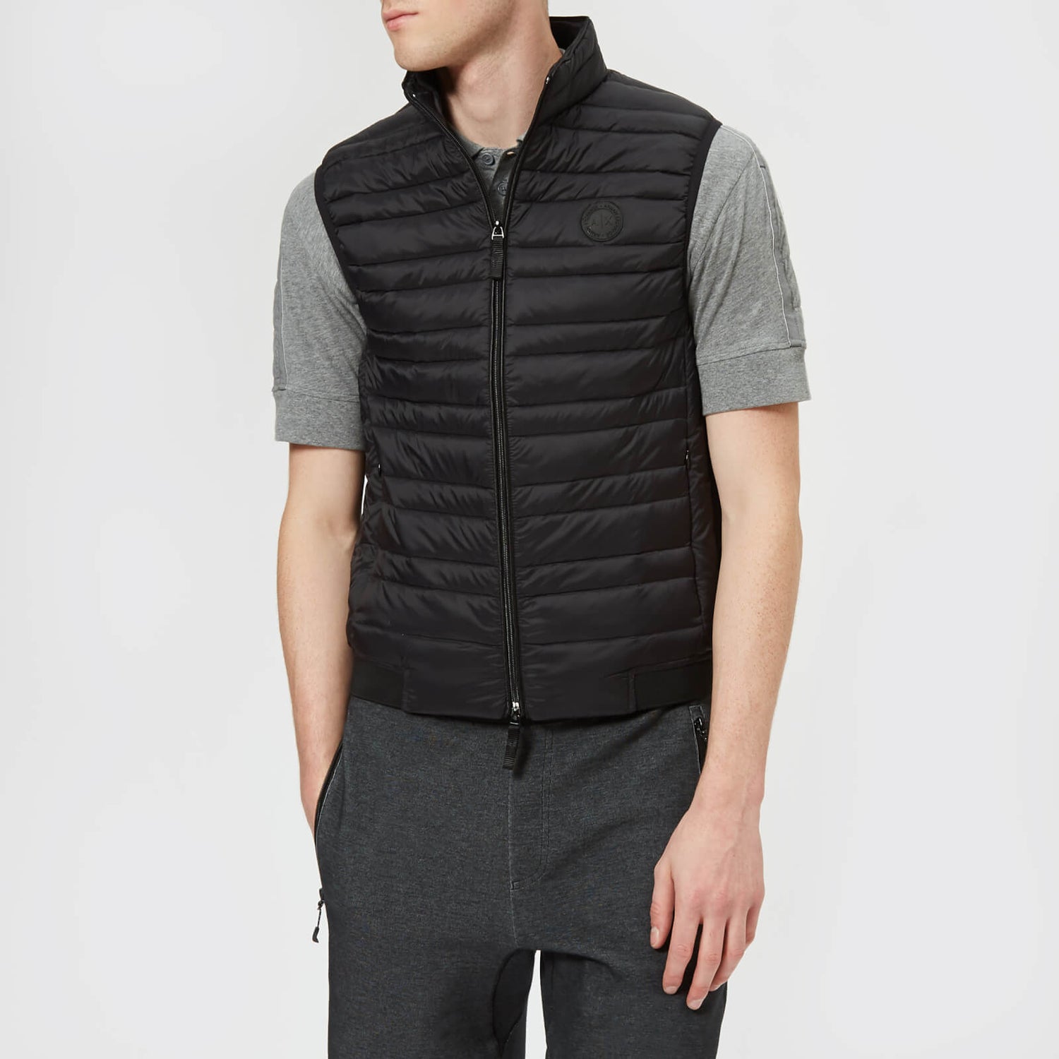 black armani gilet