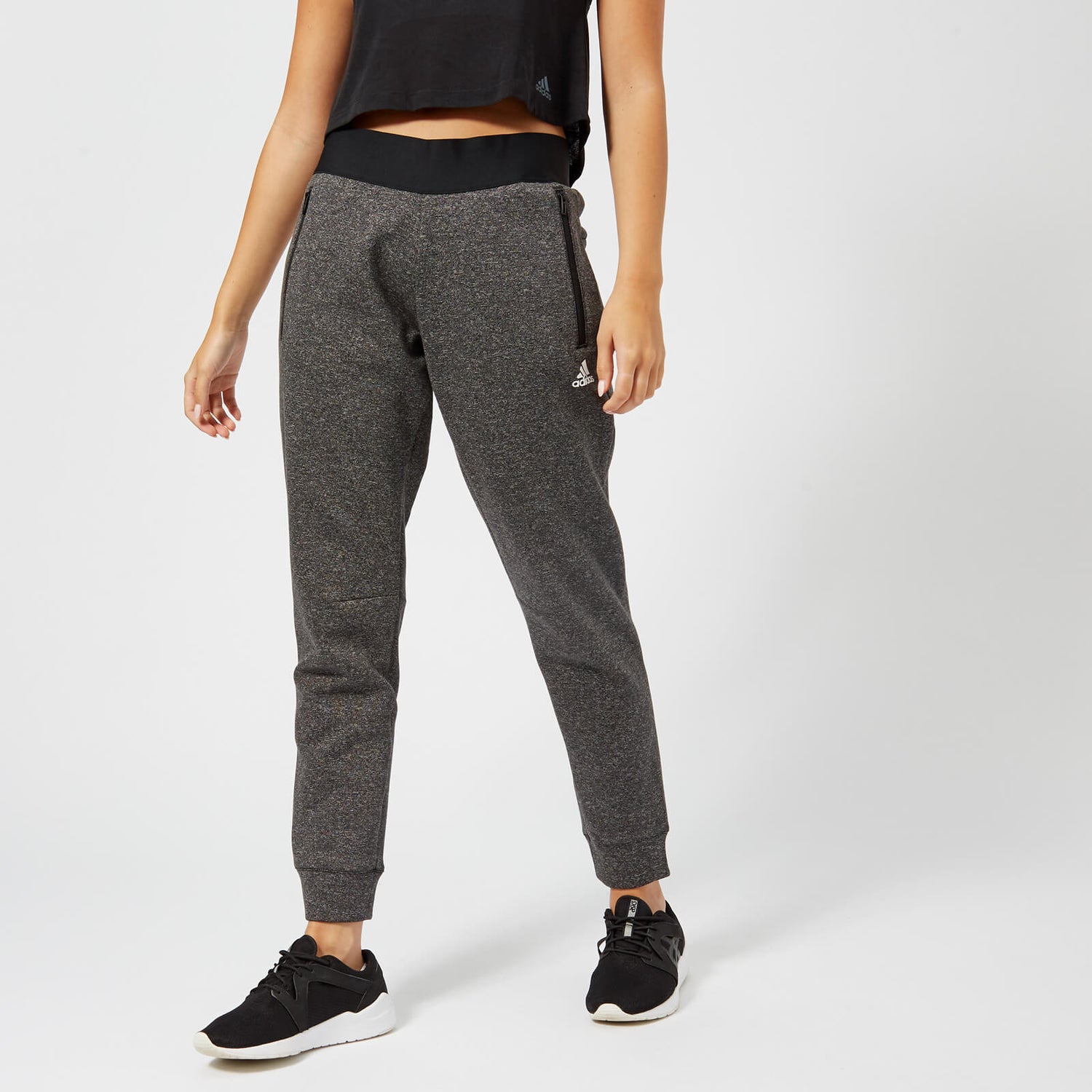 adidas Women s I.D Stadium Pants Stadium Heather Black TheHut