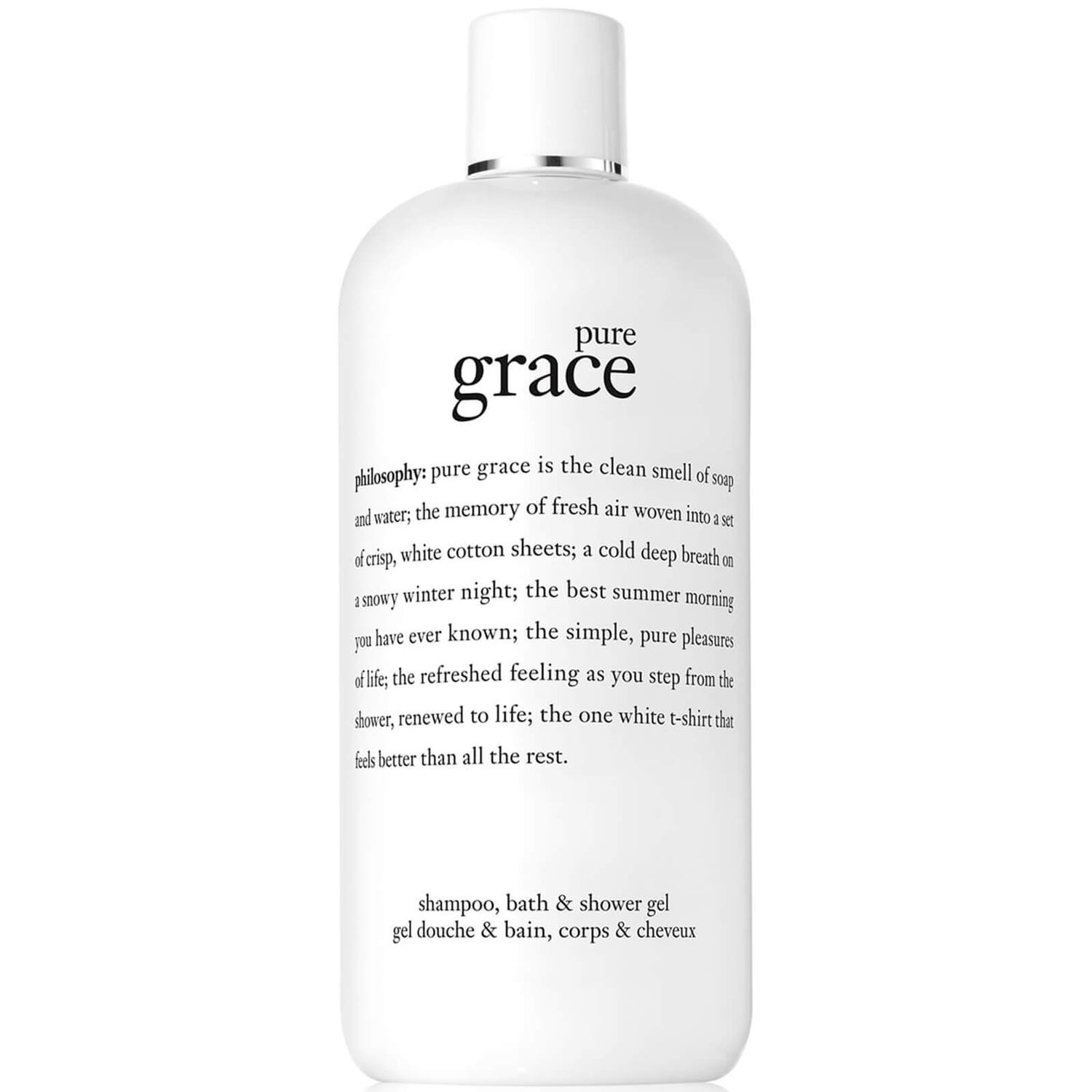 philosophy Pure Grace Shampoo, Bath and Shower Gel 480ml LOOKFANTASTIC