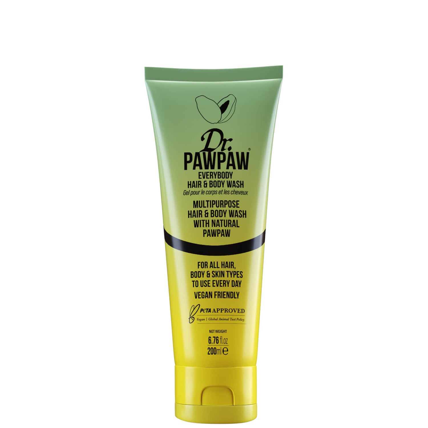 Gel douche Corps et Cheveux Everybody Hair & Body Wash Dr. PAWPAW 250 ml