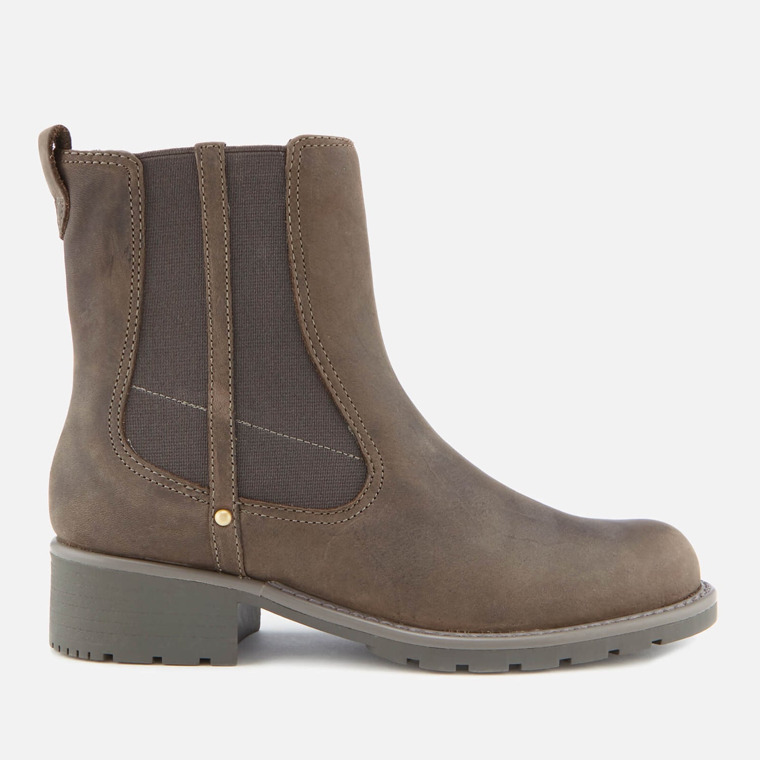 Clarks Women s Orinoco Club Nubuck Chelsea Boots Khaki TheHut