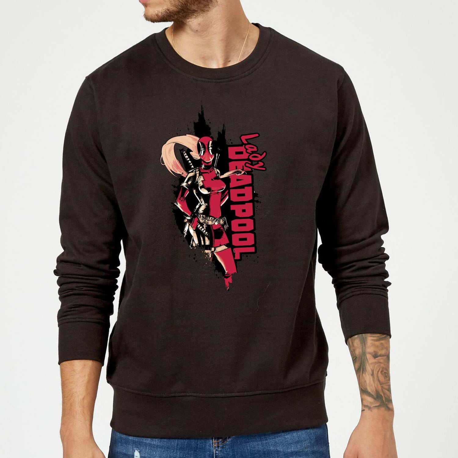 Marvel Deadpool Lady Deadpool Sweatshirt Black S