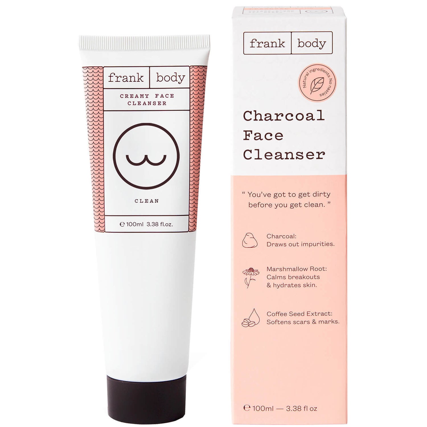 Frank Body Charcoal Face Cleanser LOOKFANTASTIC