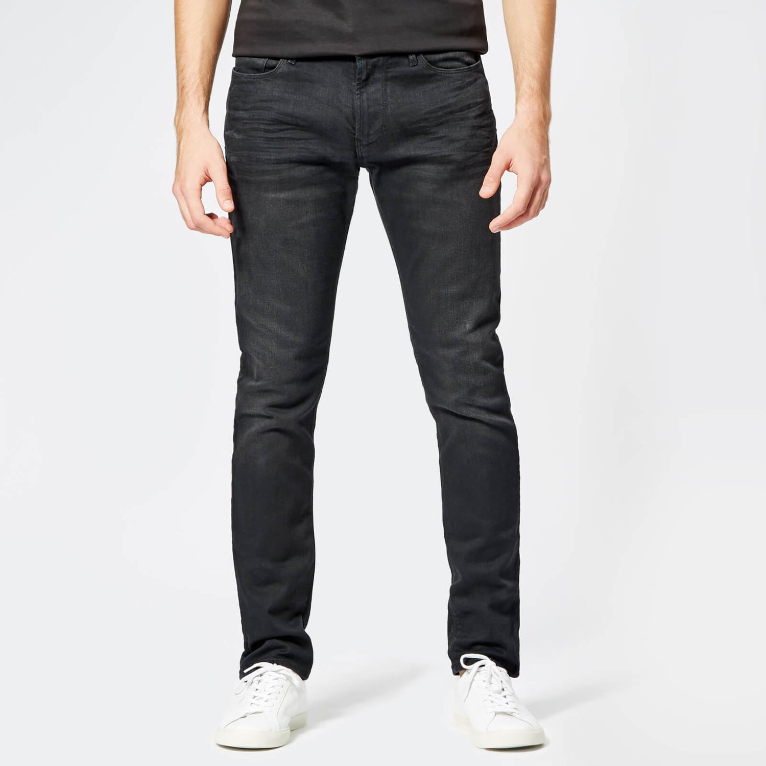 Emporio Armani Men's 5 Pocket Skinny Denim Jeans - Denim Nero - Free UK ...