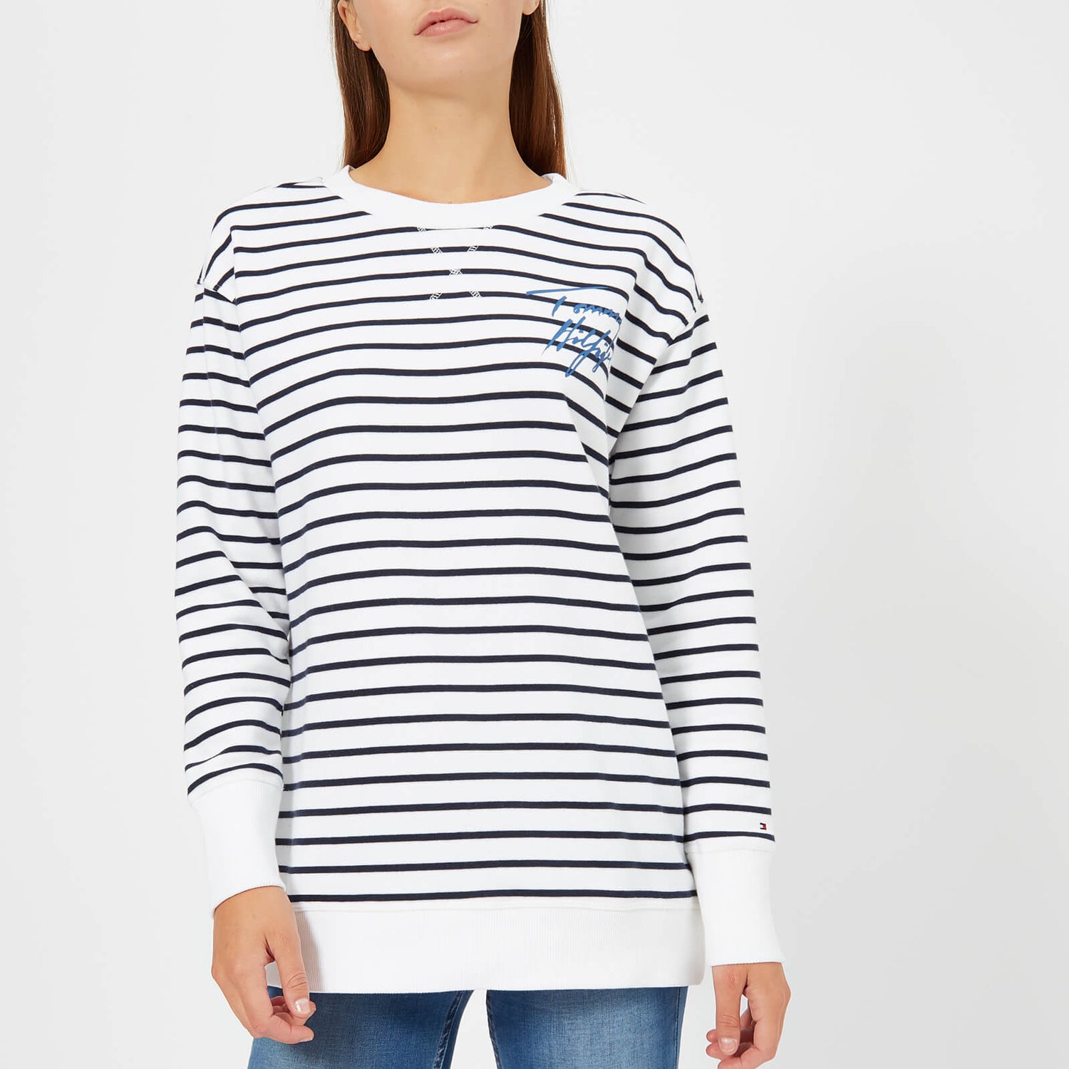 Tommy hilfiger navy crew neck jumper clearance