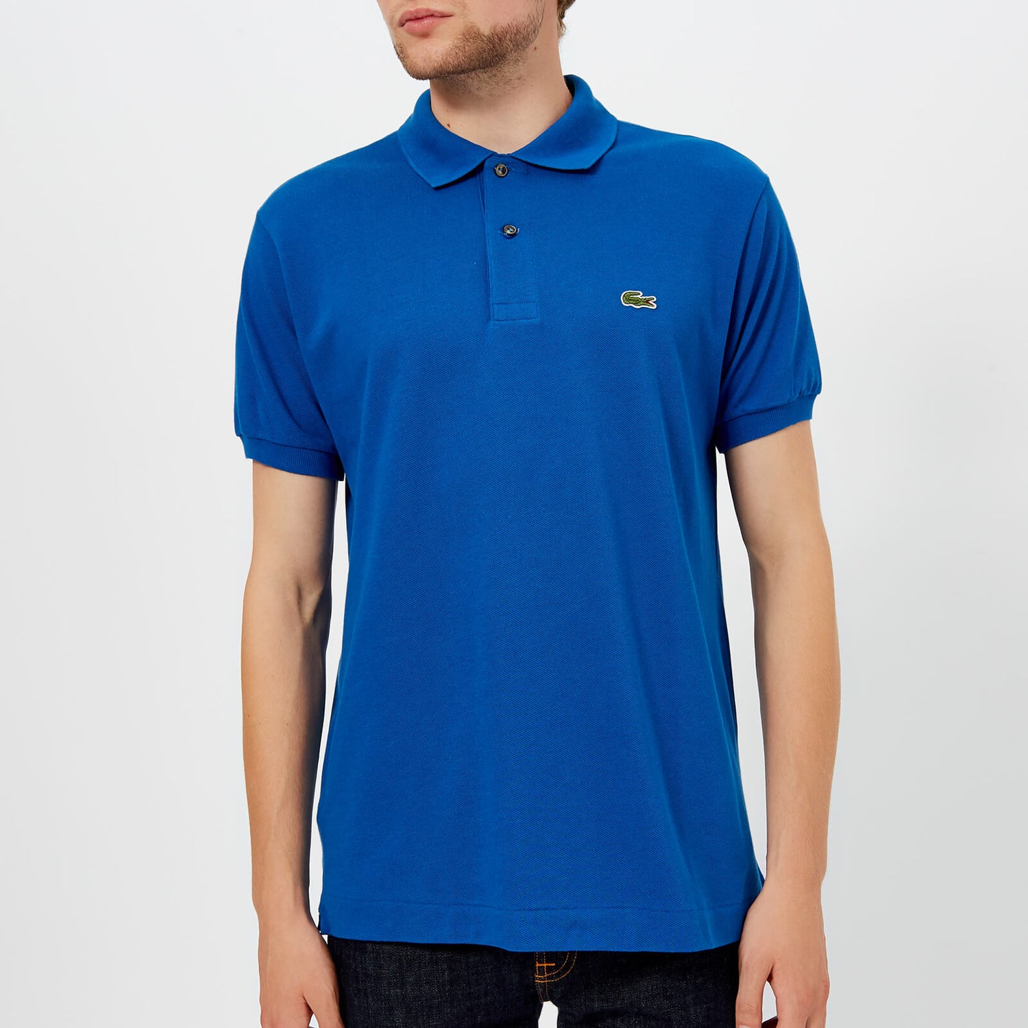 lacoste electric blue polo