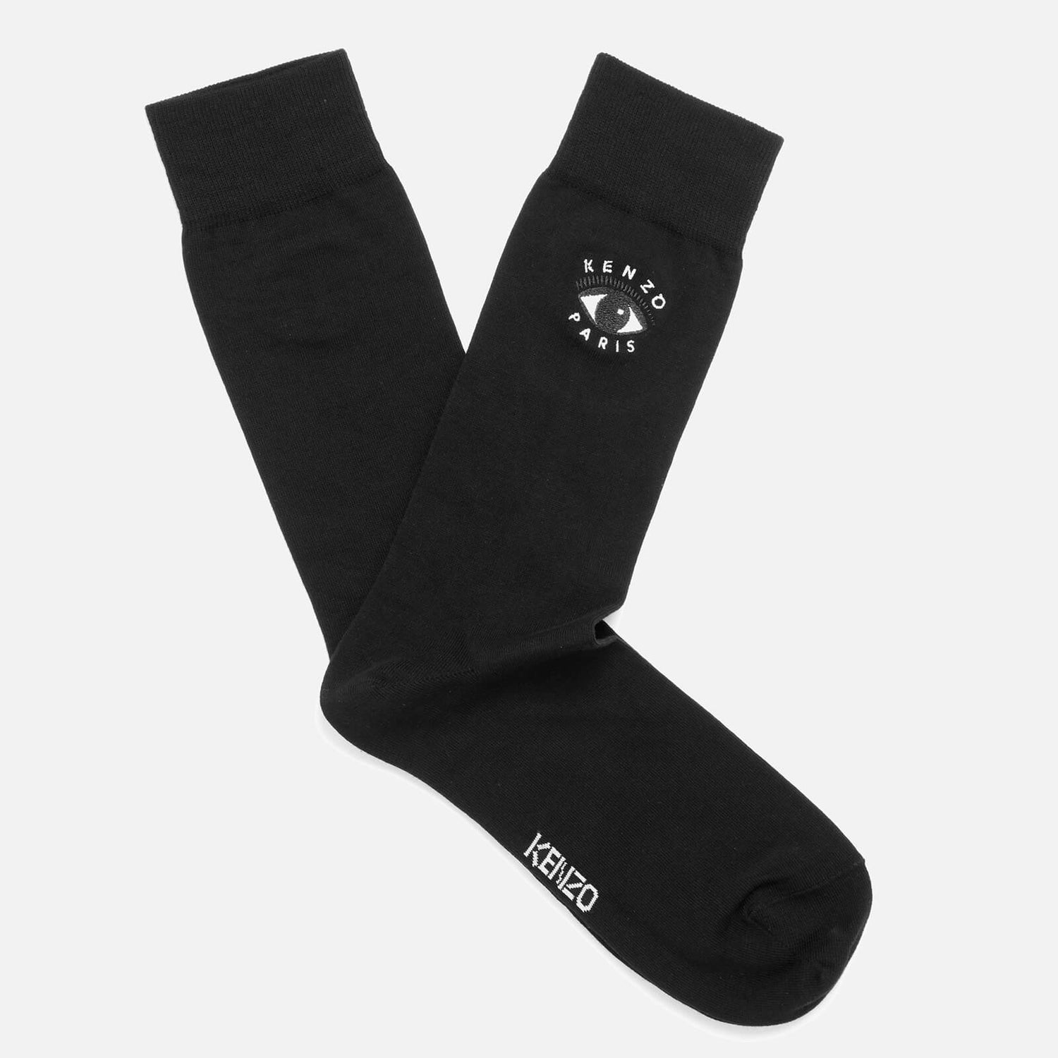 Kenzo Men S Eye Embroidered Socks Black Free Uk Delivery Available
