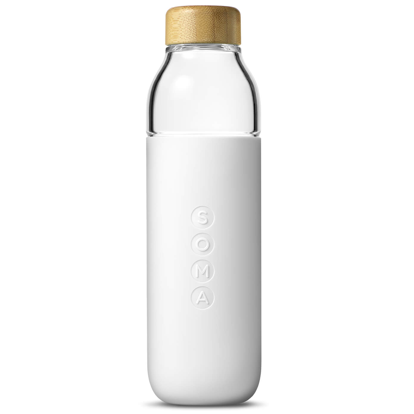 Soma Glass Water Bottle - 17oz (480ml) - White
