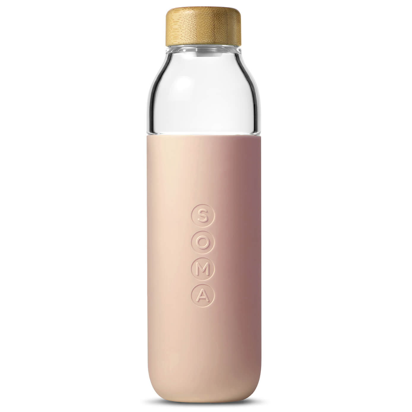 Soma Glass Water Bottle - 17oz (480ml) - Blush