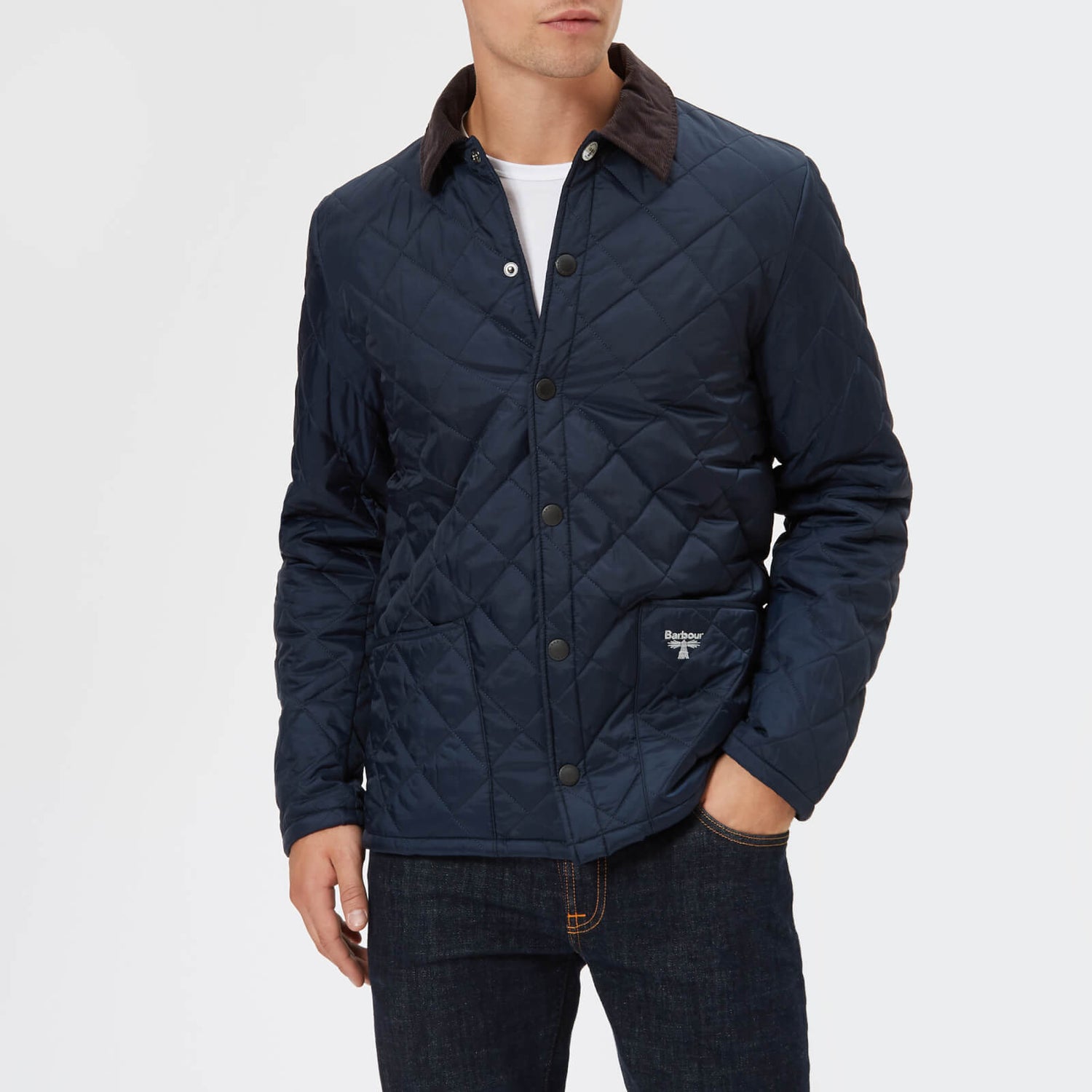 Barbour Men's Beacon Starling Quilted Jacket - Navy - Free UK Delivery ...