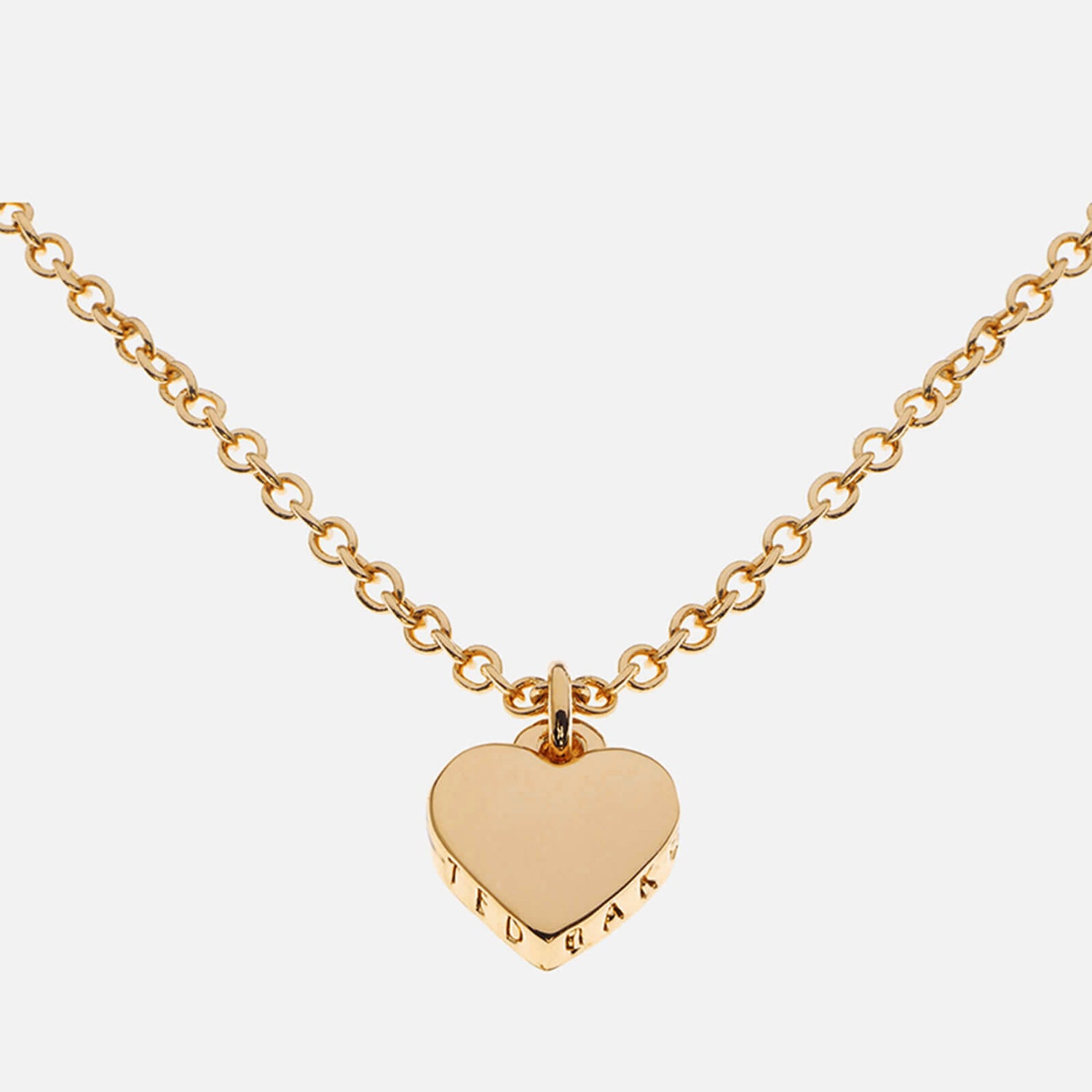 Ted Baker Hannela crystal heart pendant necklace in pink and rose gold -  ShopStyle