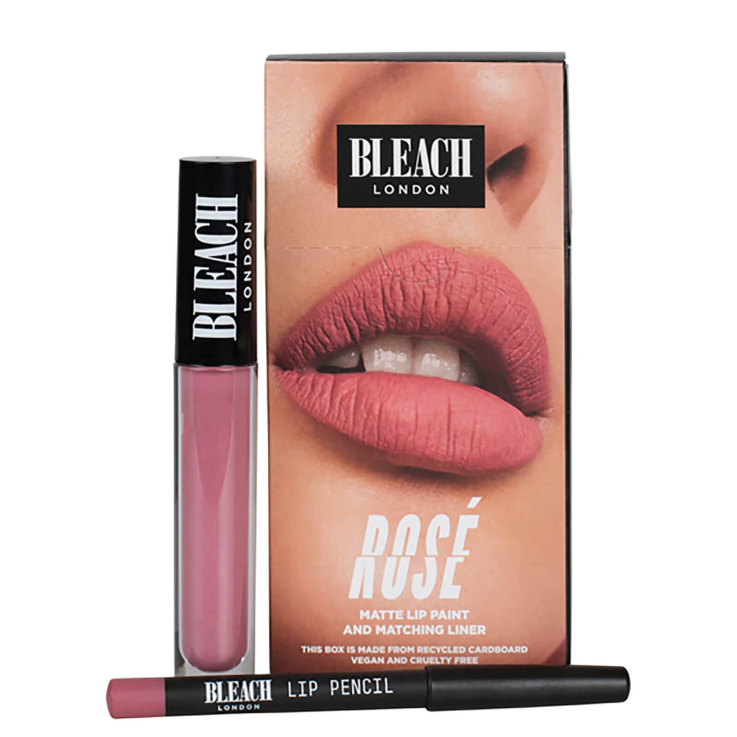 BLEACH LONDON Lip Kit Rose LOOKFANTASTIC