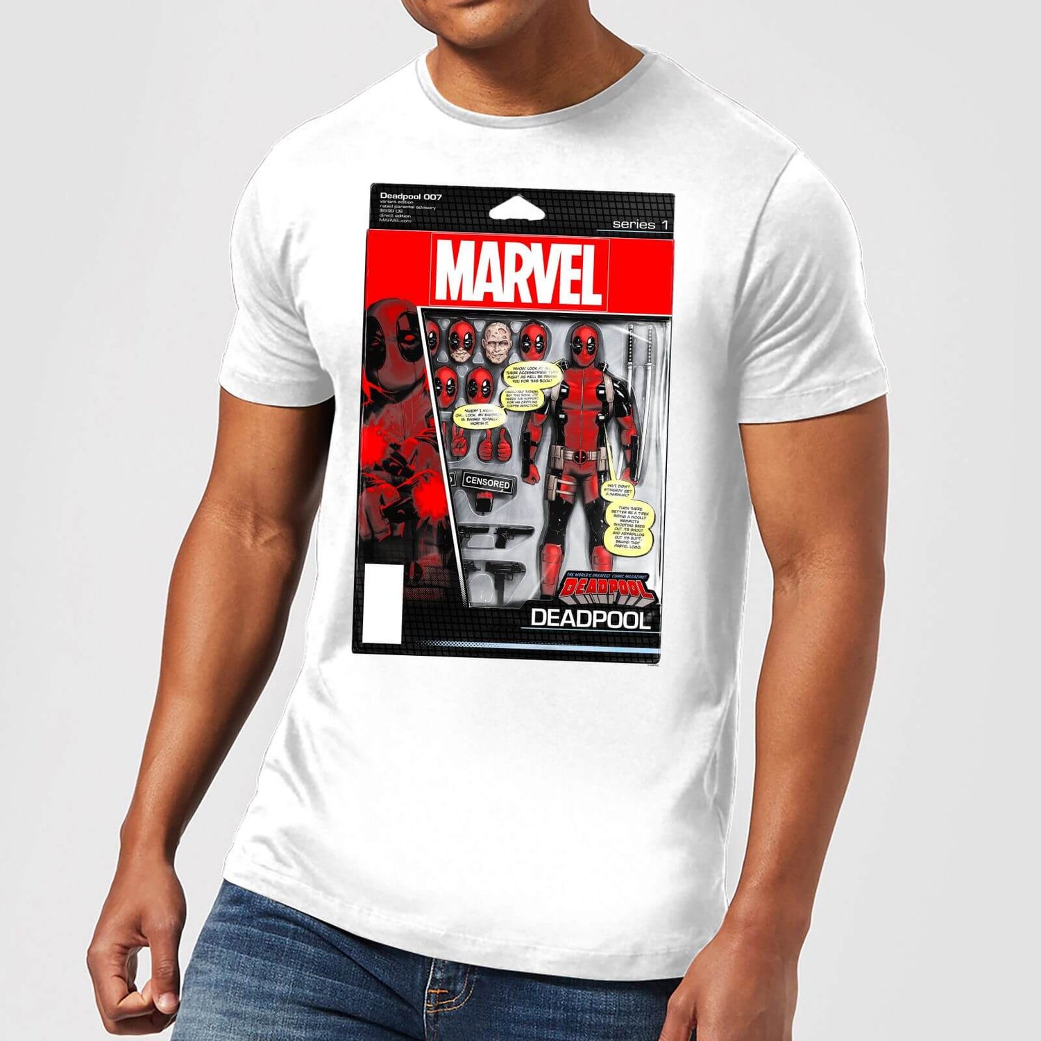 Deadpool t shirt white clearance