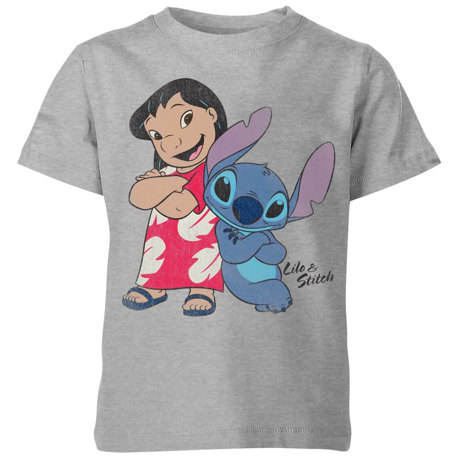 Disney Lilo & Stitch Classic Kids' T-Shirt - Grey Clothing - Zavvi UK