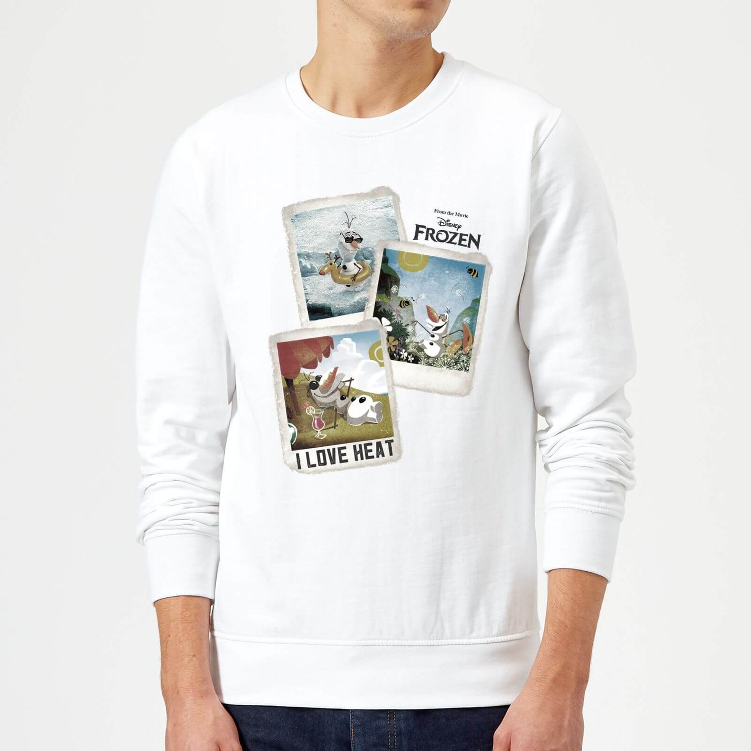 Frozen Olaf Polaroid Sweatshirt White S